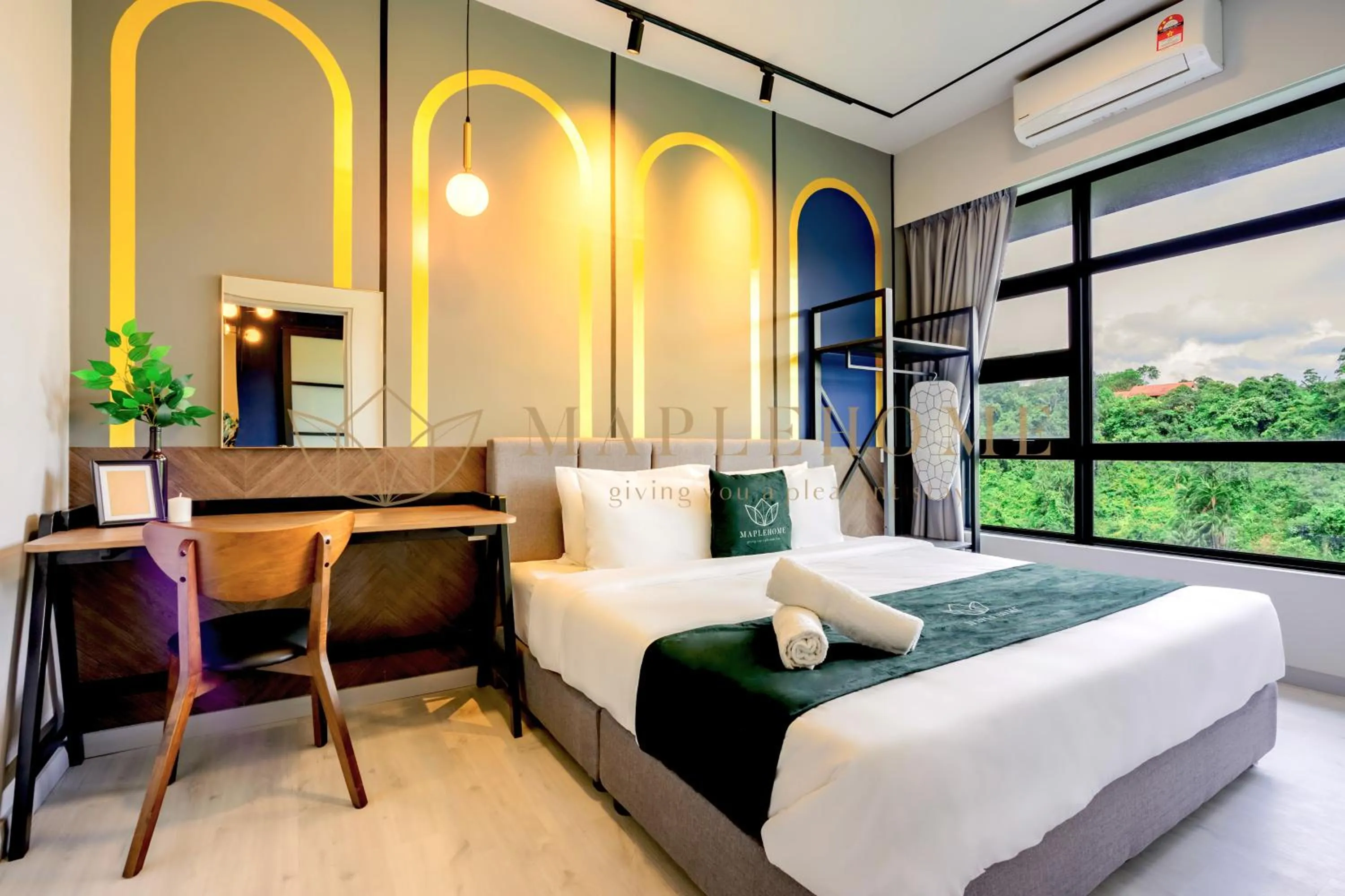 Bed in Jesselton Quay Premier Suites Kota Kinabalu