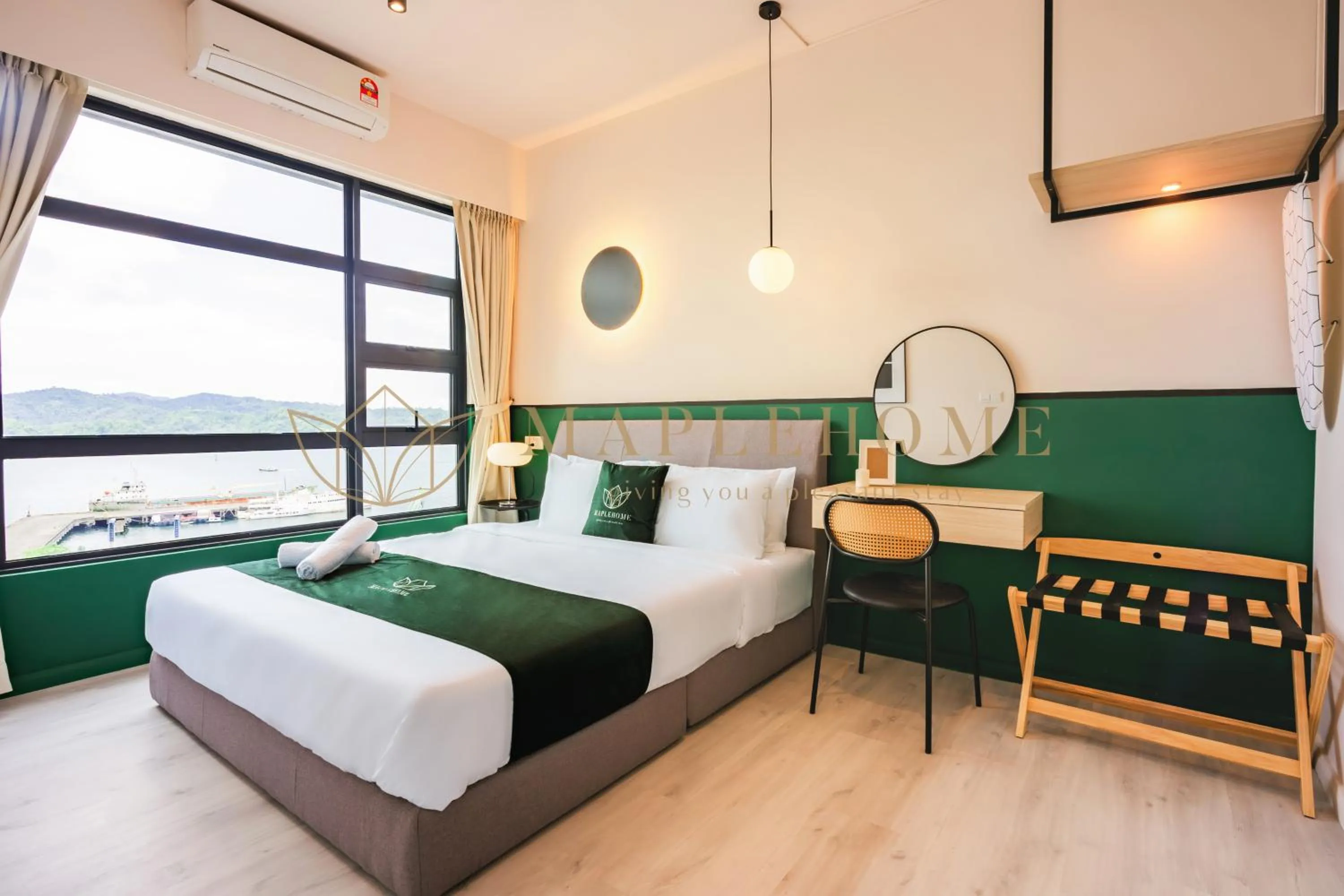 Bed in Jesselton Quay Premier Suites Kota Kinabalu