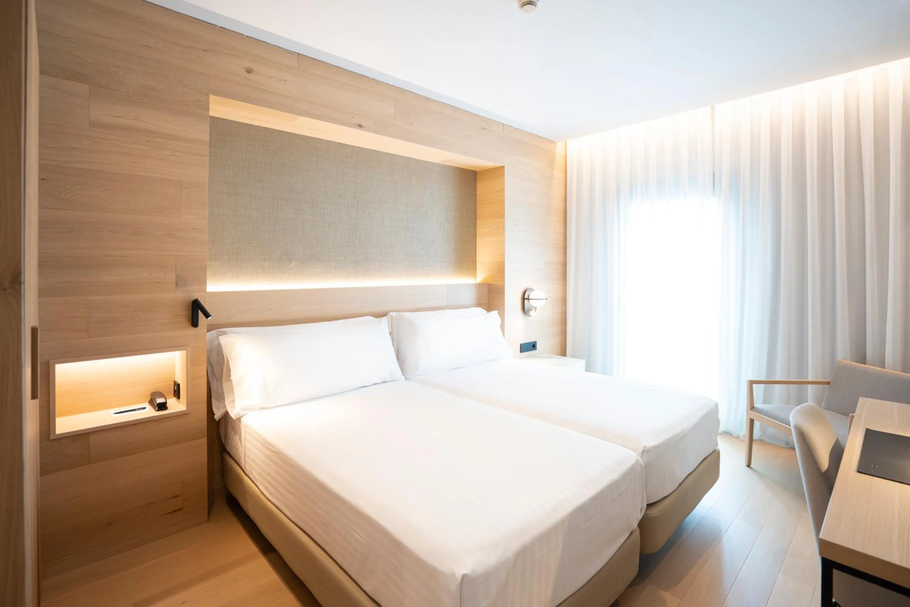 Bed in Hotel Zenit Bilbao