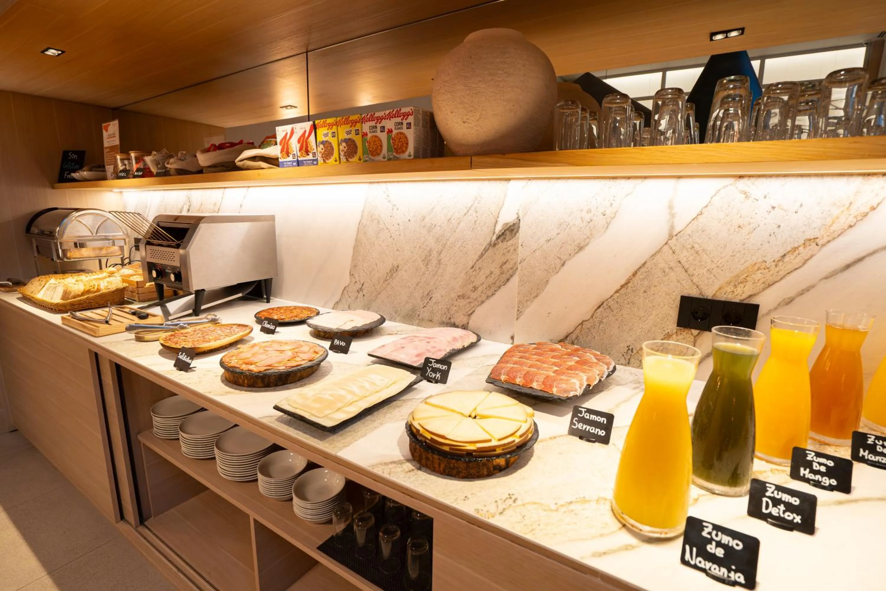 Buffet breakfast in Hotel Zenit Bilbao