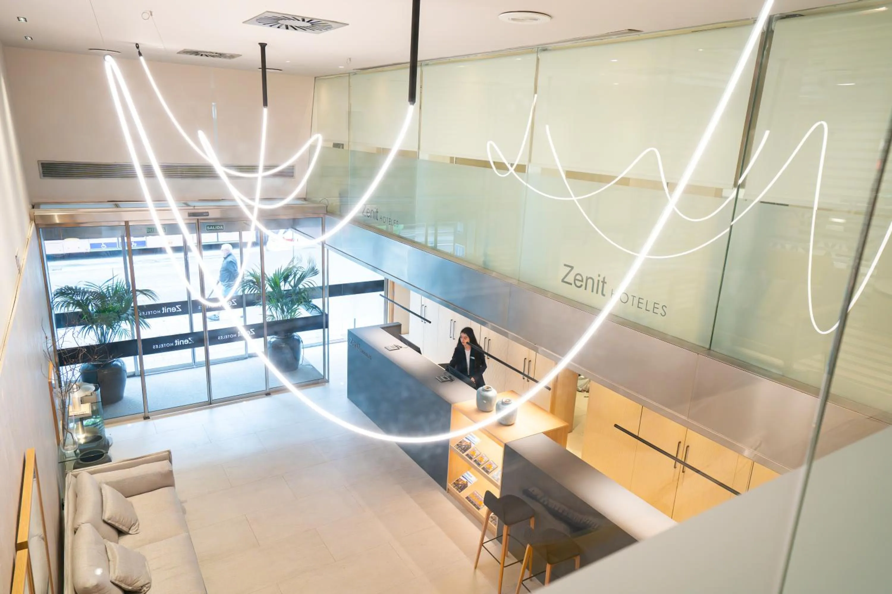 Lobby or reception in Hotel Zenit Bilbao