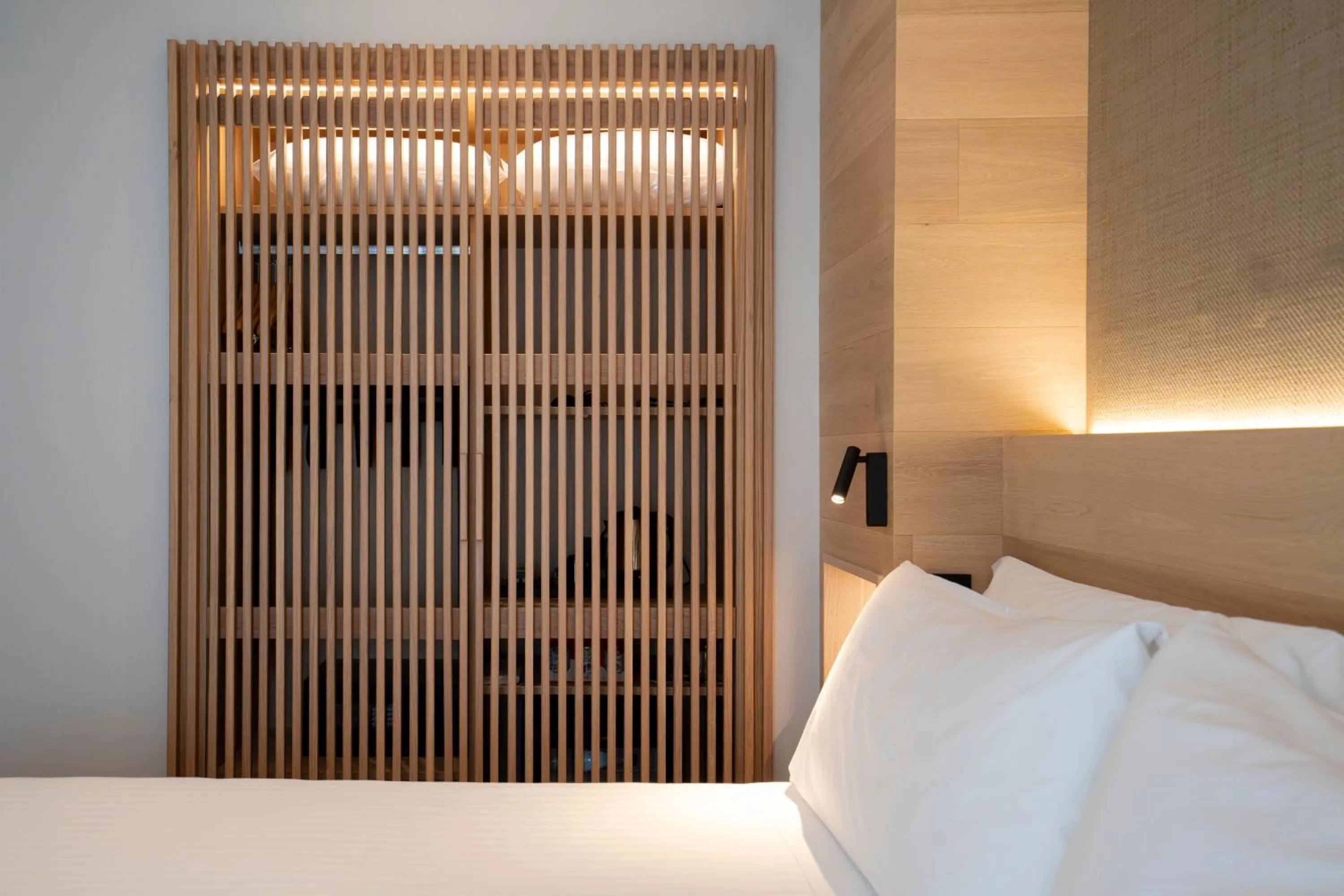 Decorative detail, Bed in Hotel Zenit Bilbao