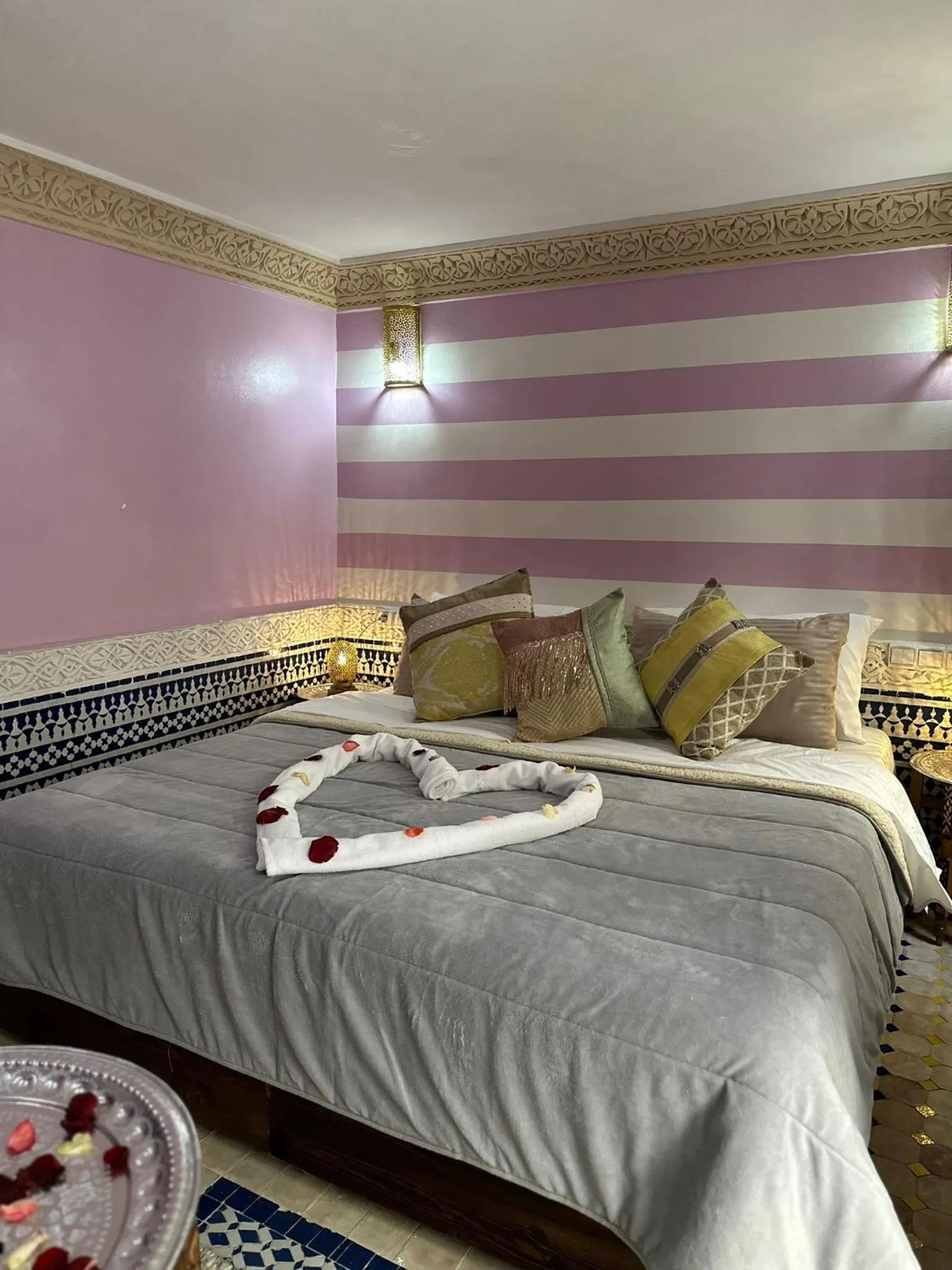 Bedroom, Bed in Riad Fes Colors & SPA - Family Lodging