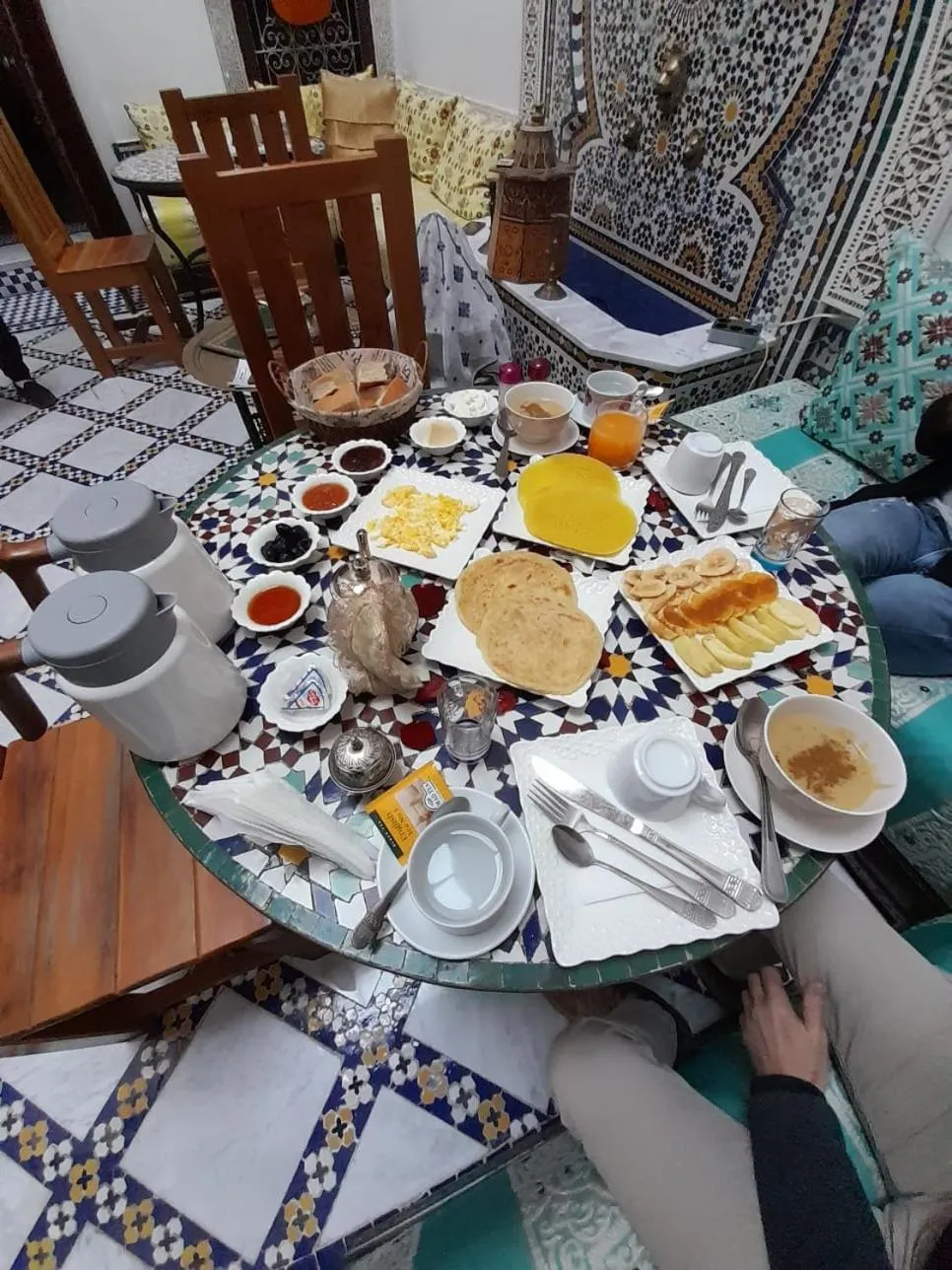 Breakfast in Riad Fes Colors & SPA - Family Lodging