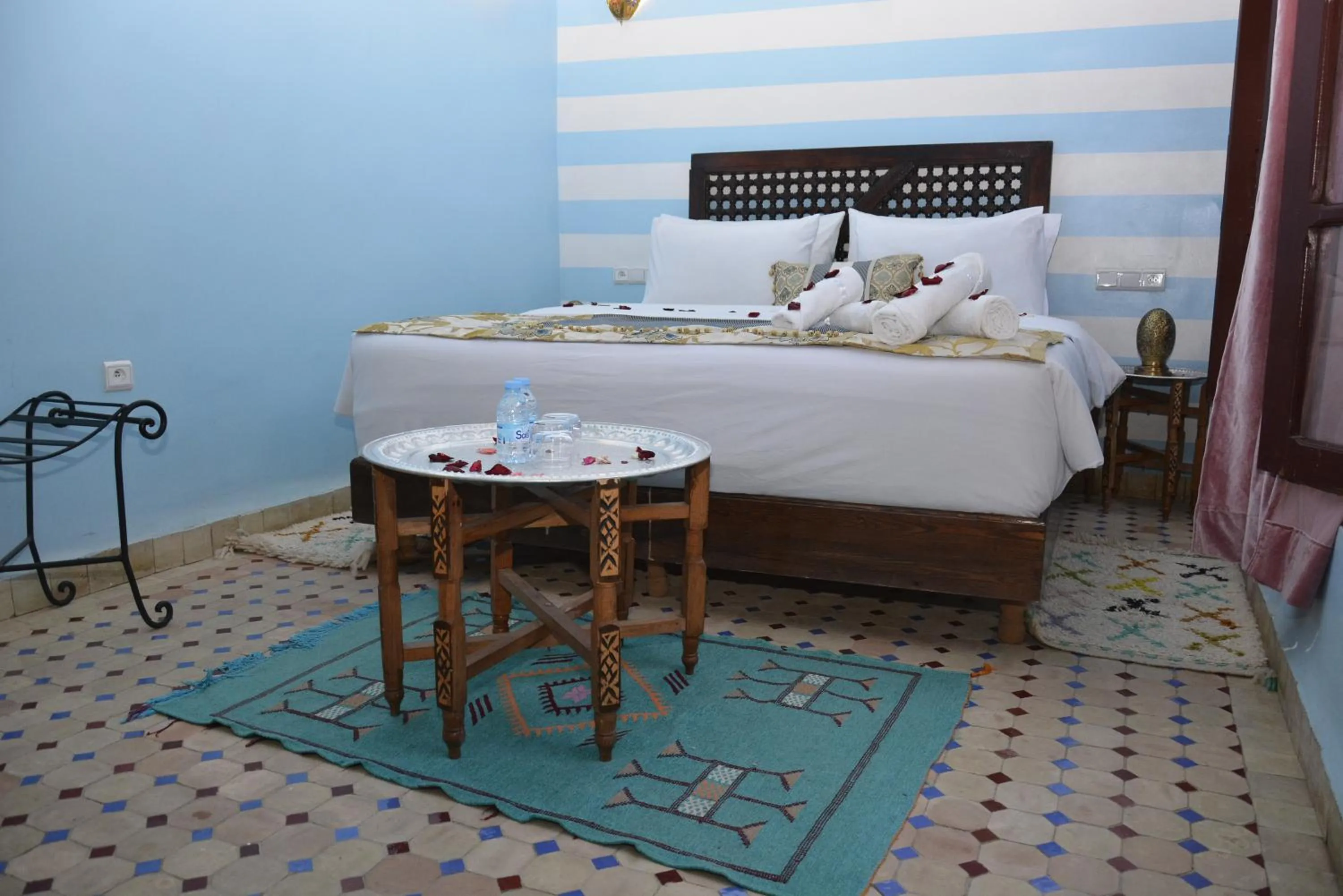 Bed in Riad Fes Colors & SPA - Family Lodging