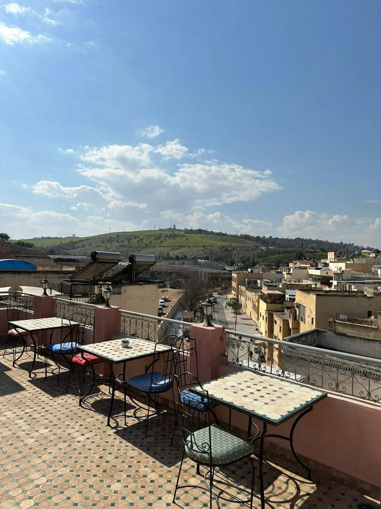 Balcony/Terrace in Riad Fes Colors & SPA - Family Lodging