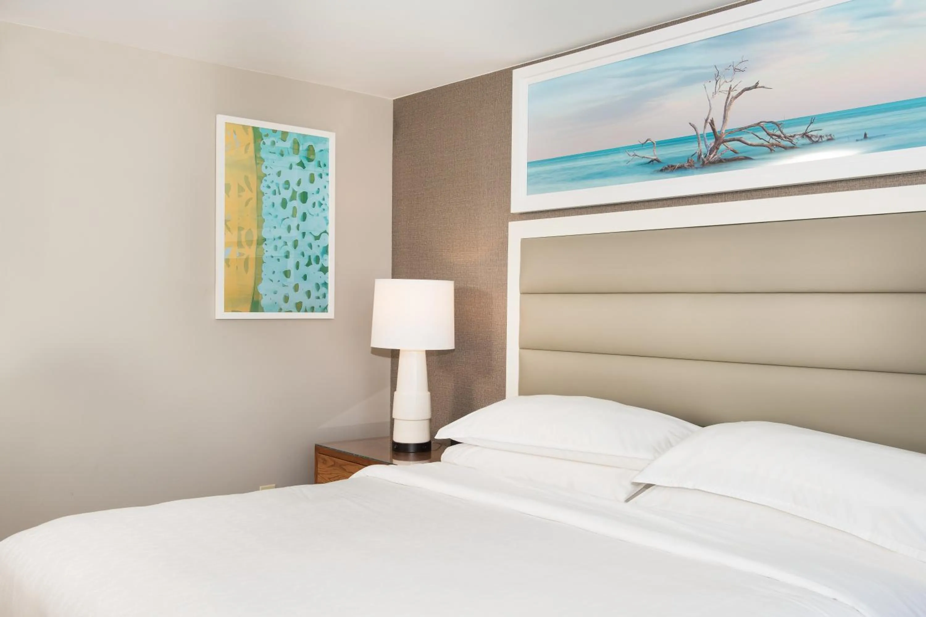 Bed in Bluegreen's Bayside Resort and Spa