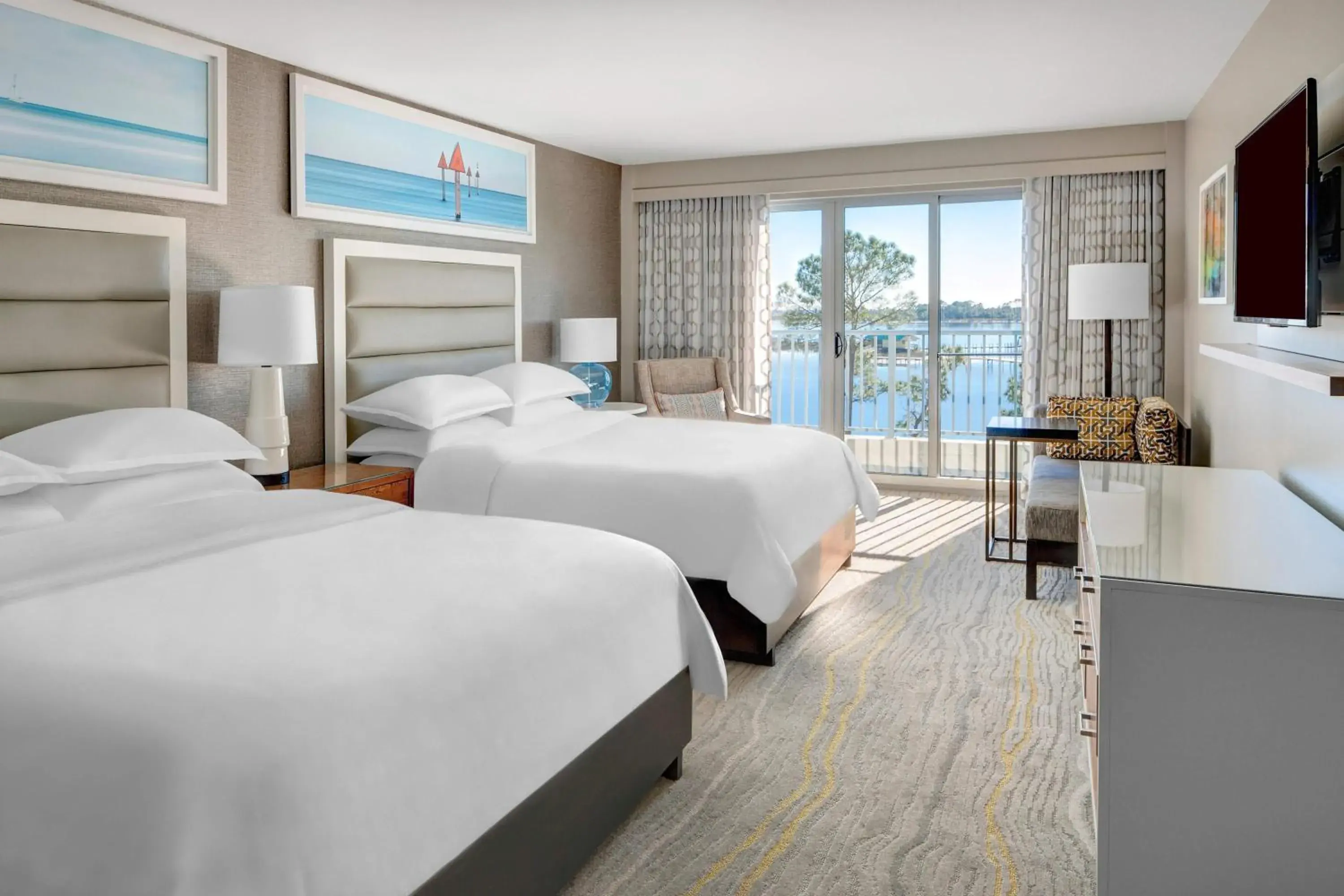 Studio with Two Queen Beds and Bay View in Hilton Vacation Club Bayside Resort Panama City Beach Studio with Two Queen Beds and Bay View in Hilton Vacation Club Bayside Resort Panama City Beach