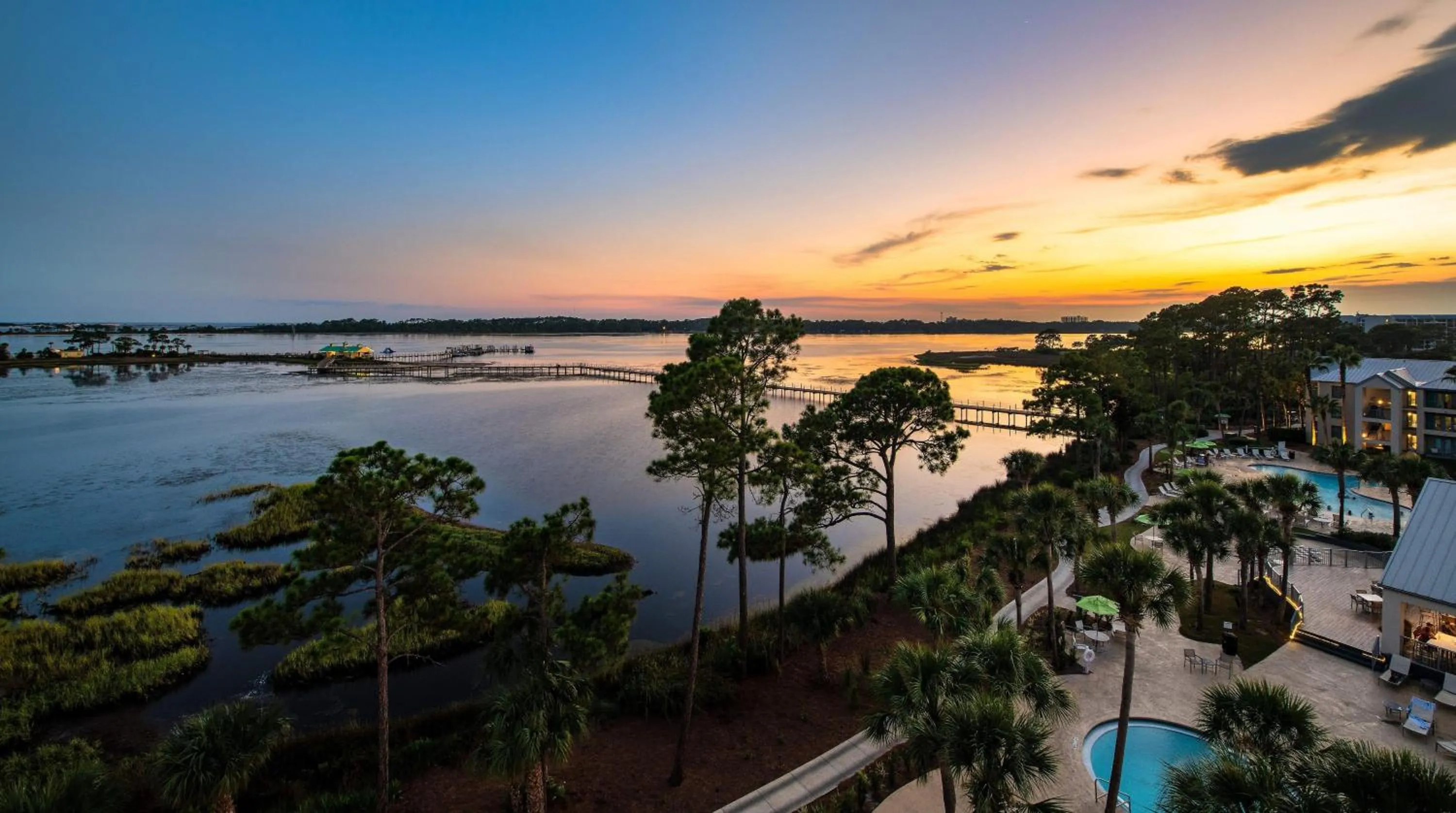 Property building in Hilton Vacation Club Bayside Resort Panama City Beach