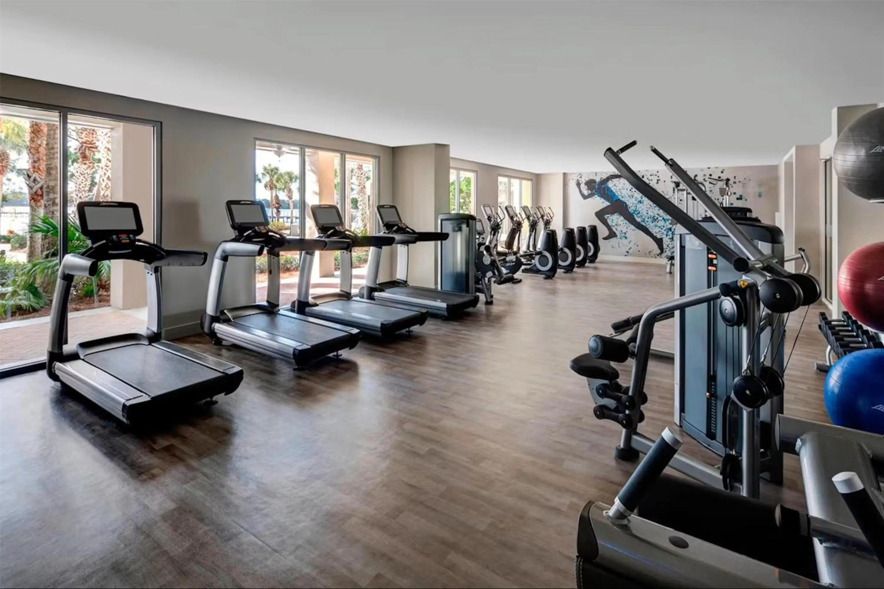 Fitness centre/facilities in Hilton Vacation Club Bayside Resort Panama City Beach