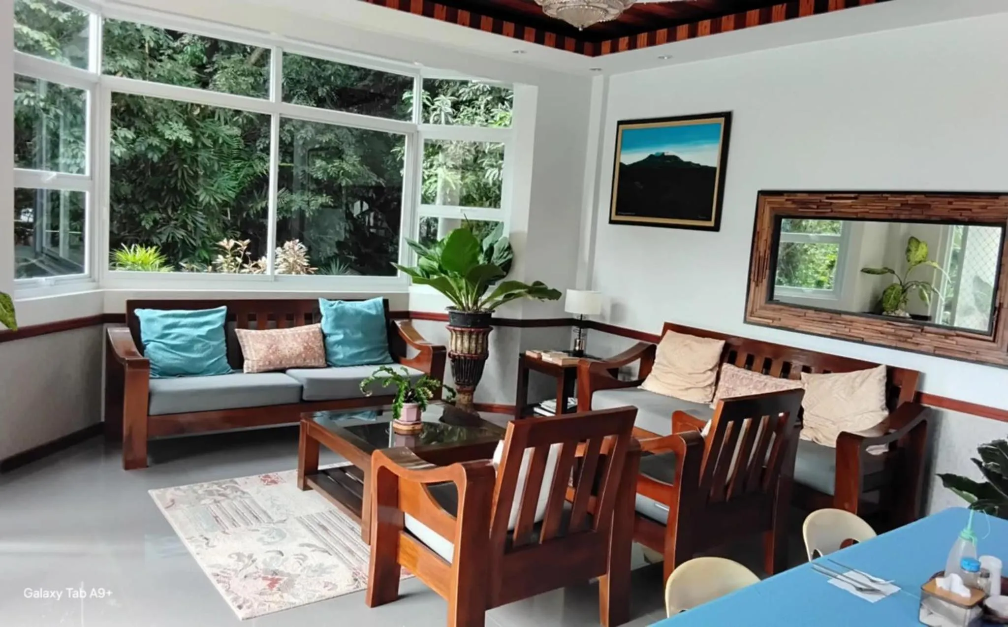 Seating area in Camiguin Lanzones Resort
