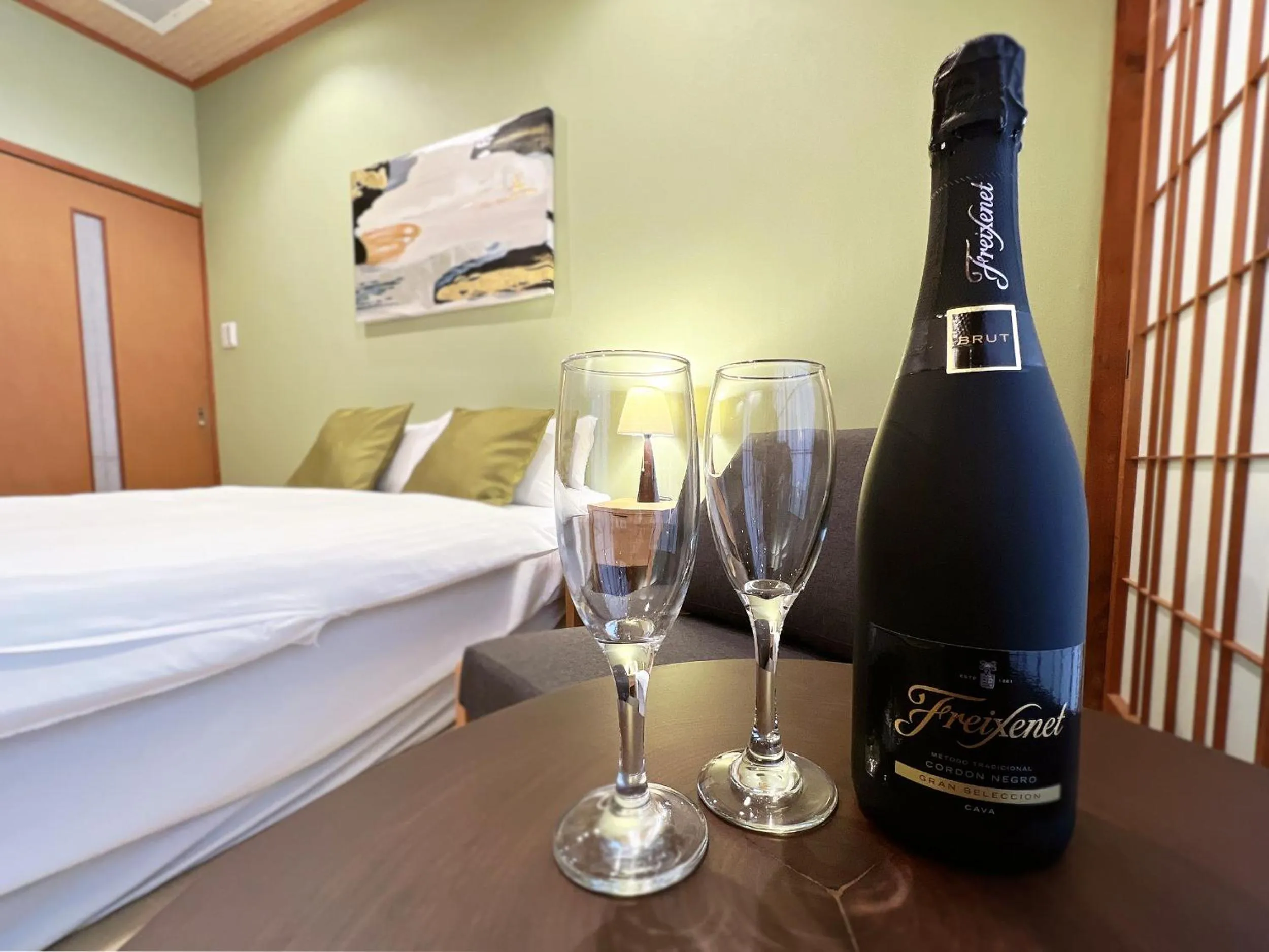 Bed in OWL RESORT ARIFUKU ONSEN