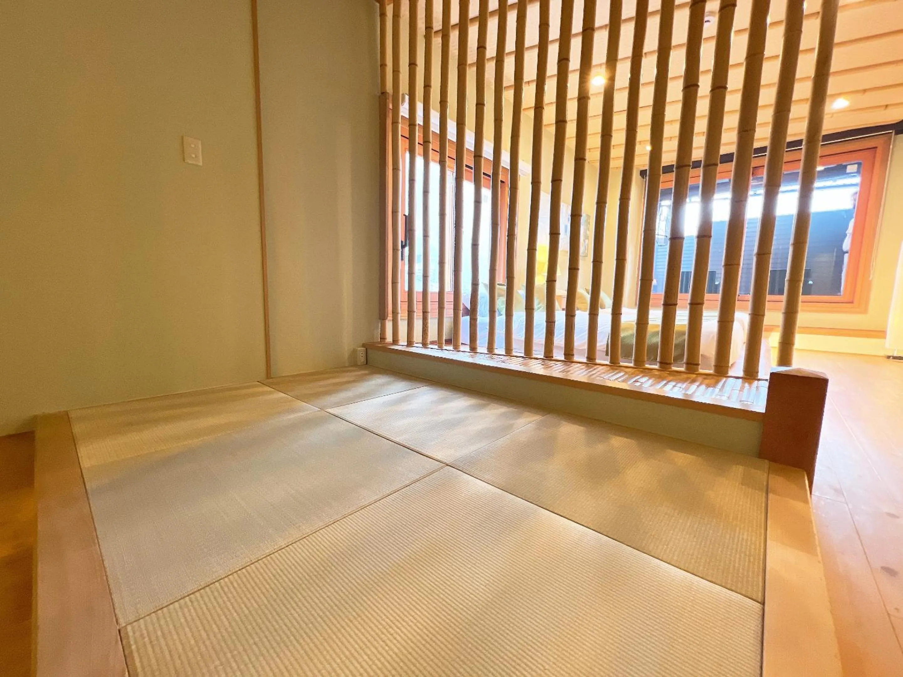 Bed in OWL RESORT ARIFUKU ONSEN