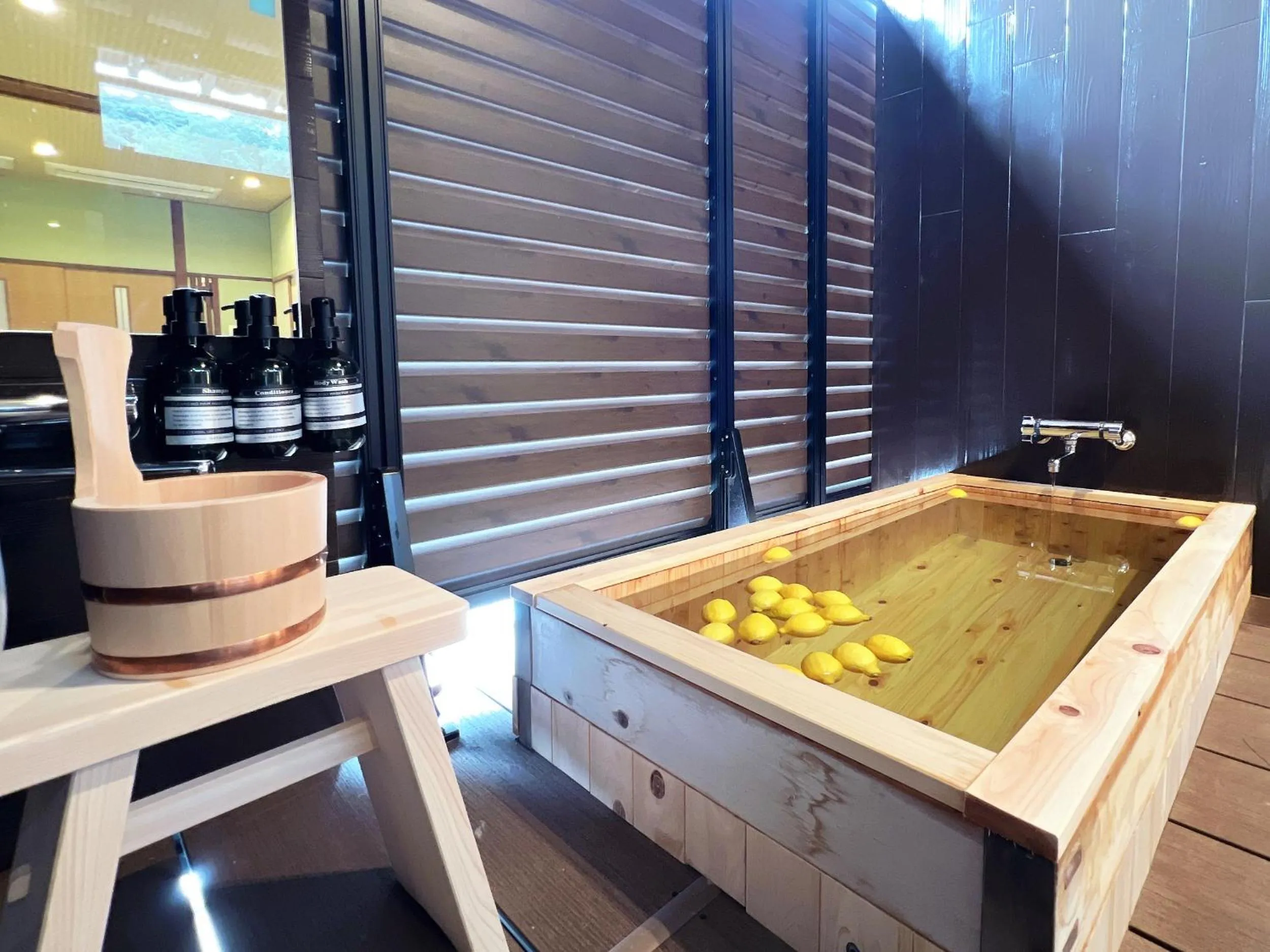 Hot Spring Bath in OWL RESORT ARIFUKU ONSEN