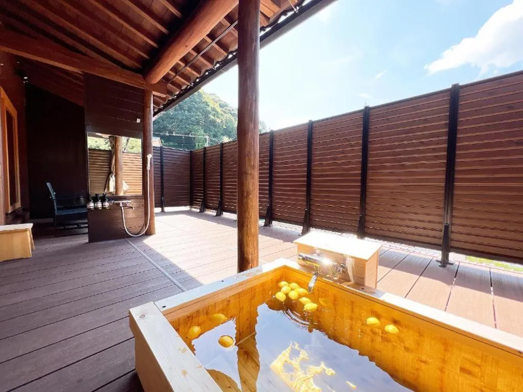 Hot Spring Bath in OWL RESORT ARIFUKU ONSEN