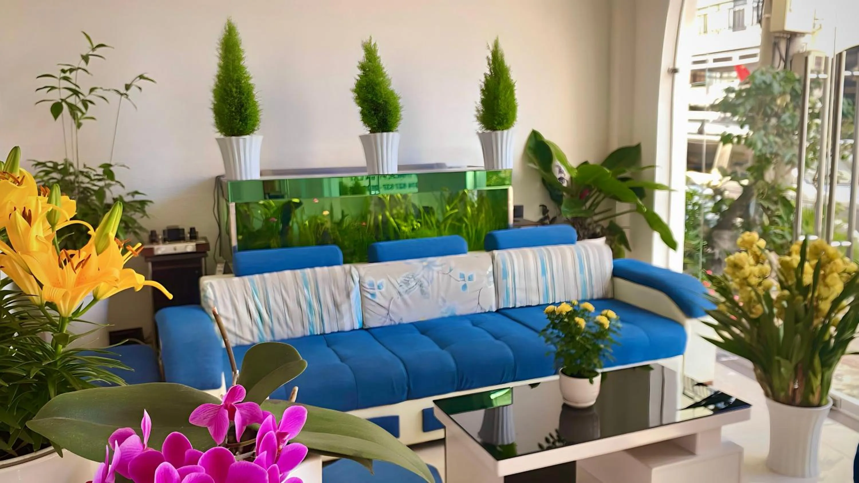 Lobby or reception in Tường Vy Dalat Central