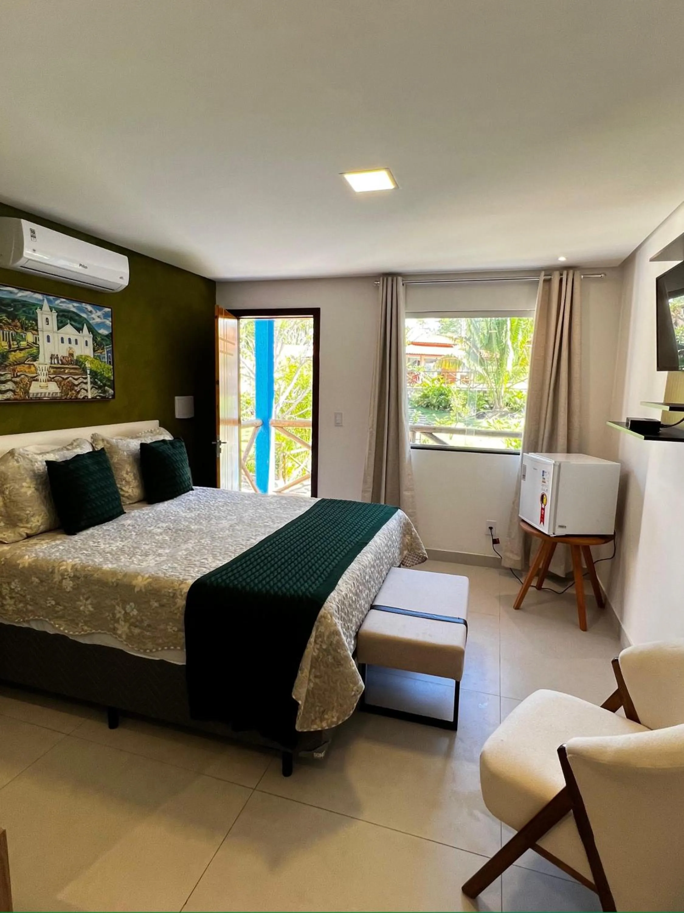 Bed in Hotel Villa Babaçu