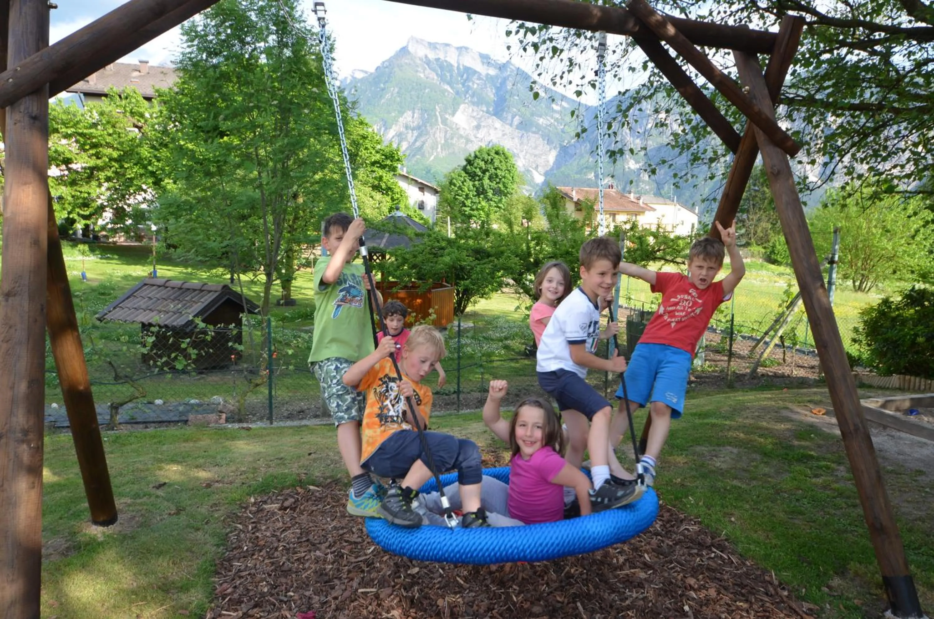 Children play ground in Family Hotel Primavera