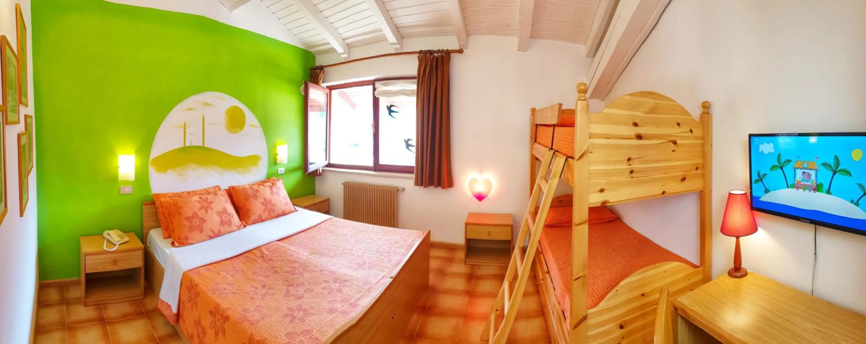 Bed in Family Hotel Primavera