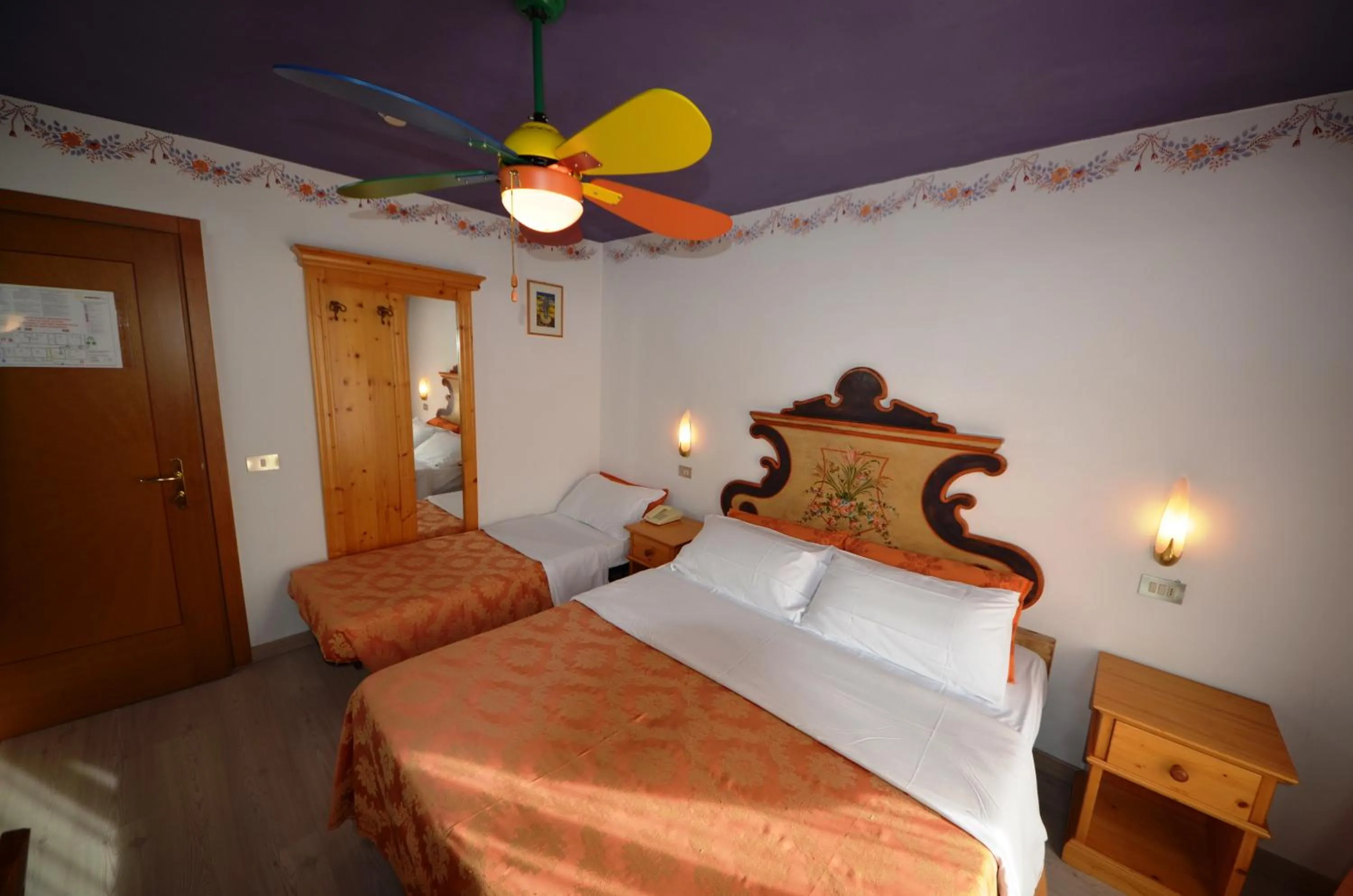 Bed in Family Hotel Primavera