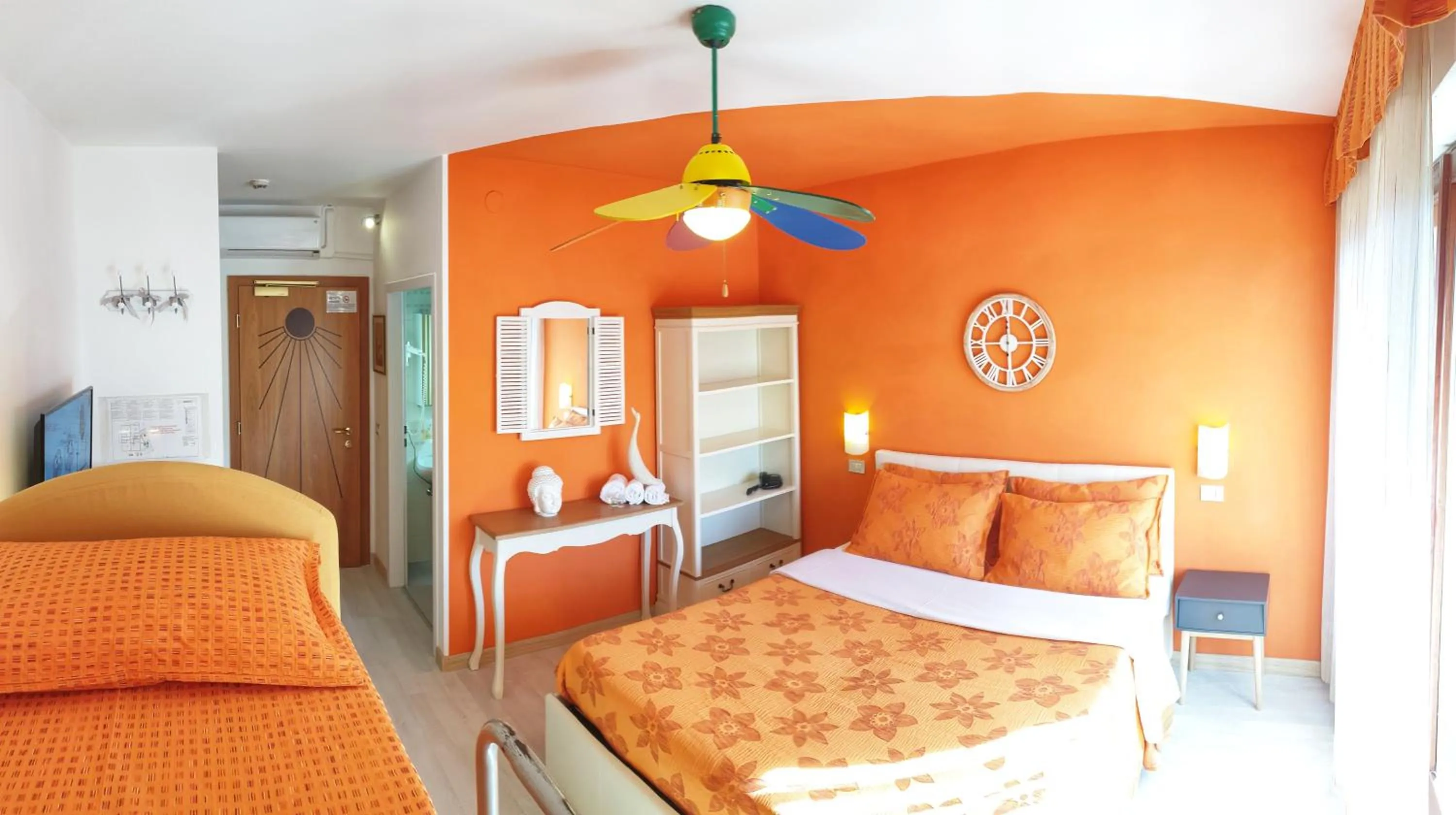 Bed in Family Hotel Primavera