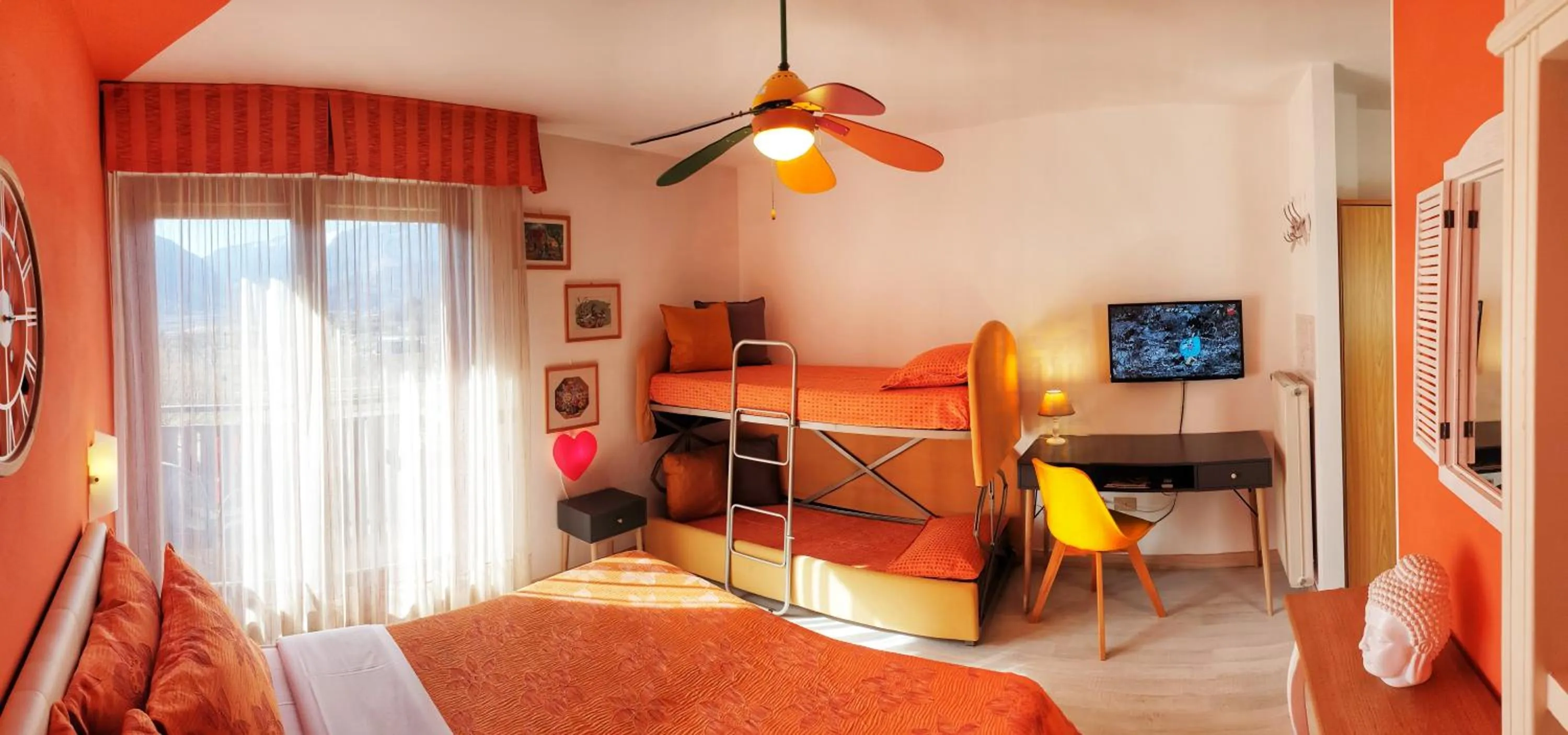 Bed in Family Hotel Primavera