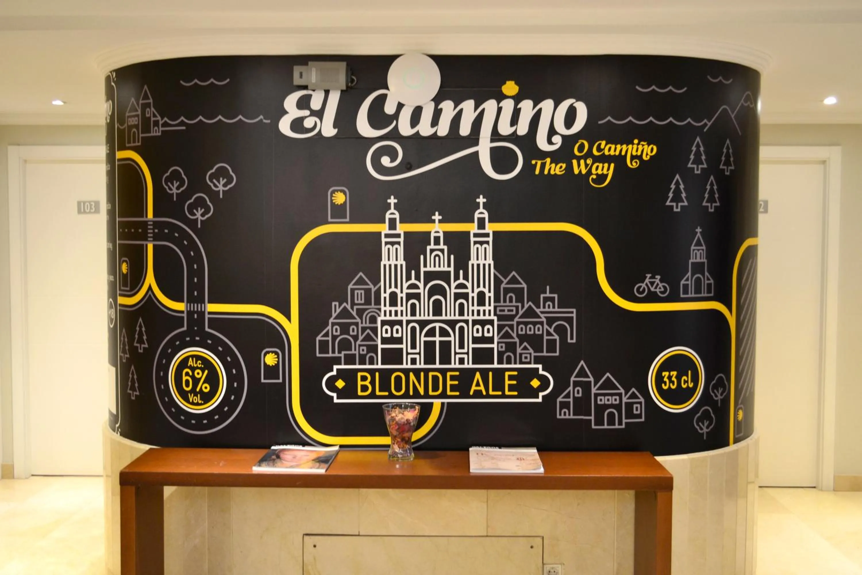 Decorative detail in Hotel Alda San Carlos