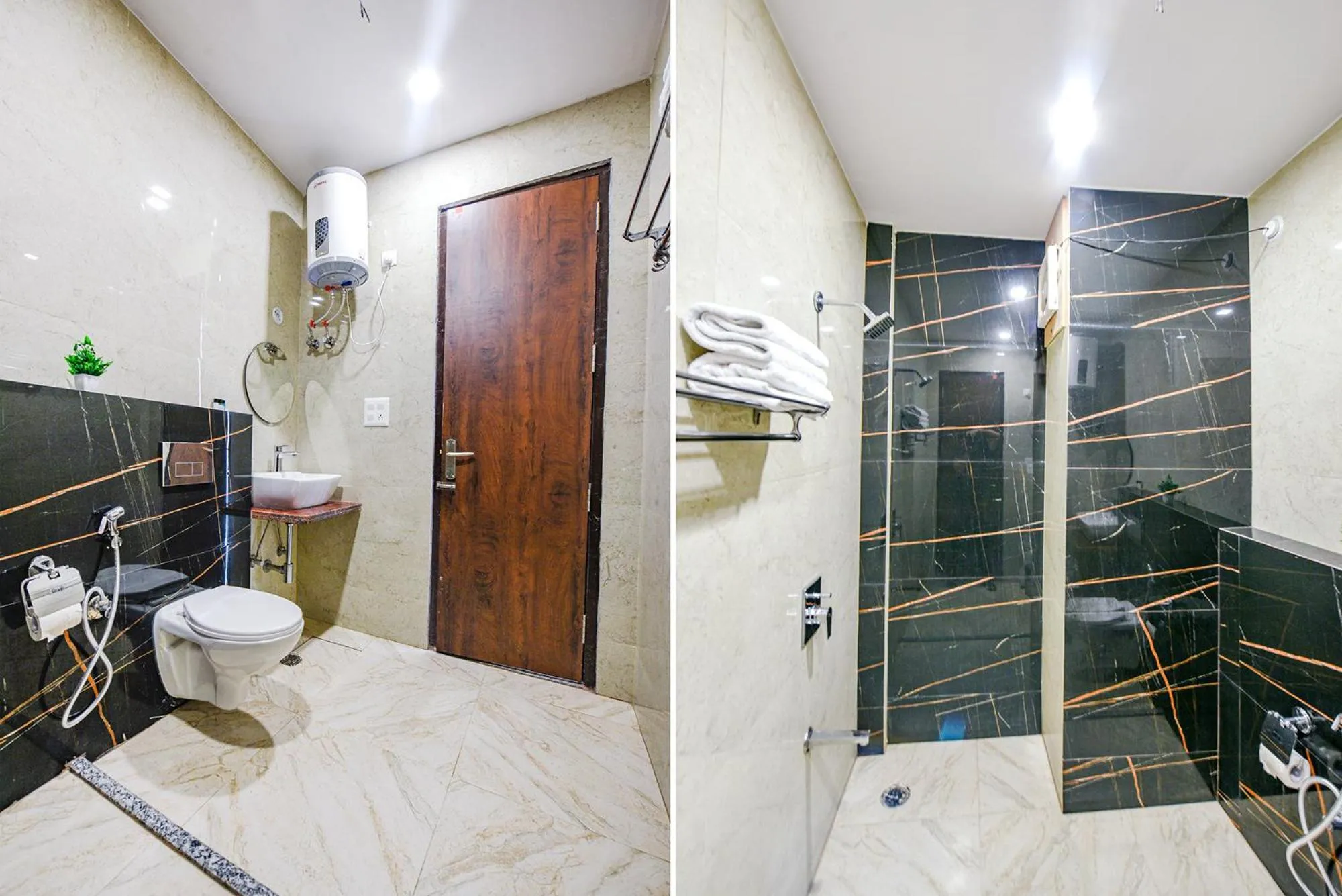 Bathroom in FabHotel Jaswinder Bhawan