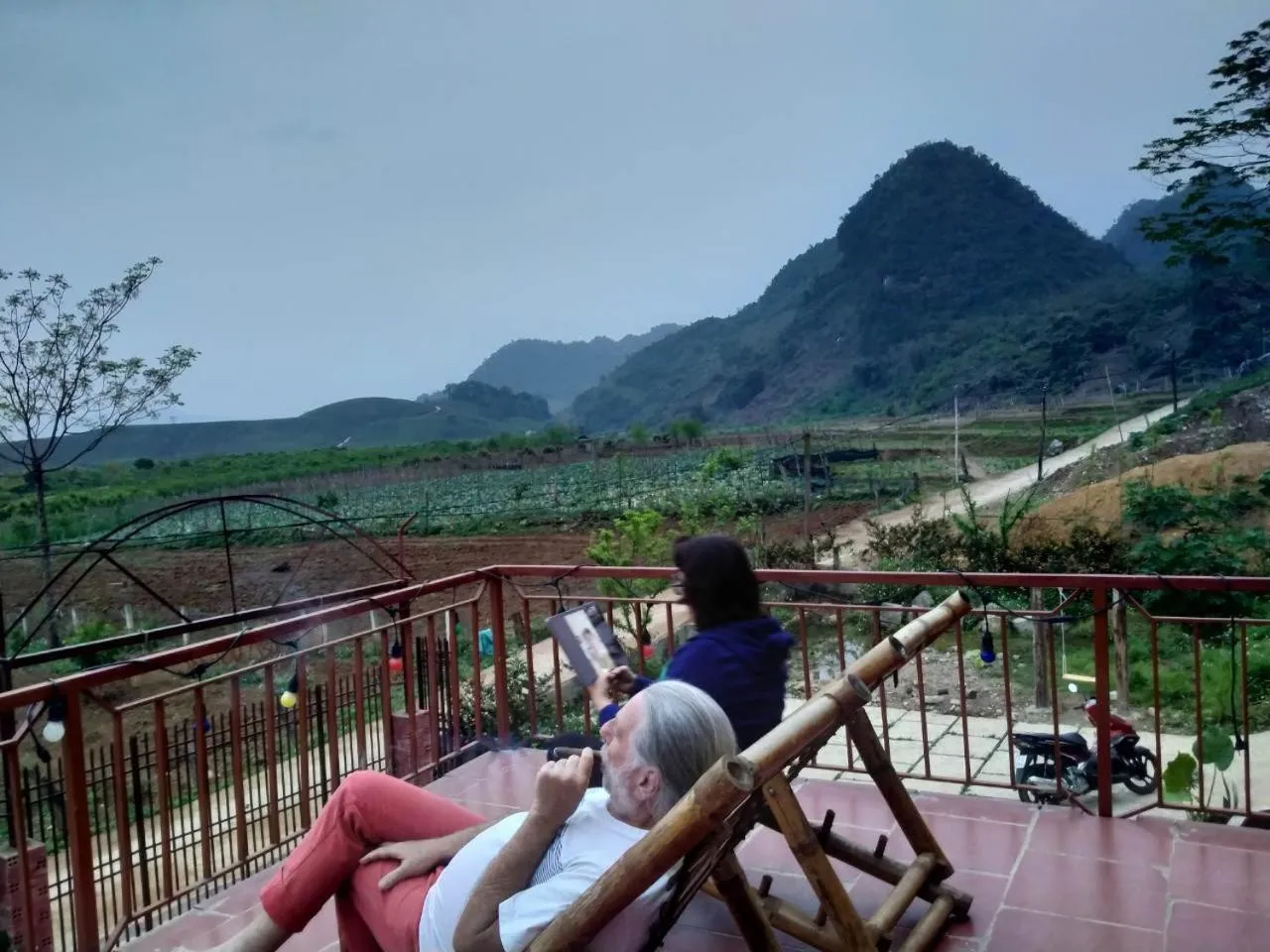 Balcony/Terrace in Retreat Home Bản Dọi Mộc Châu