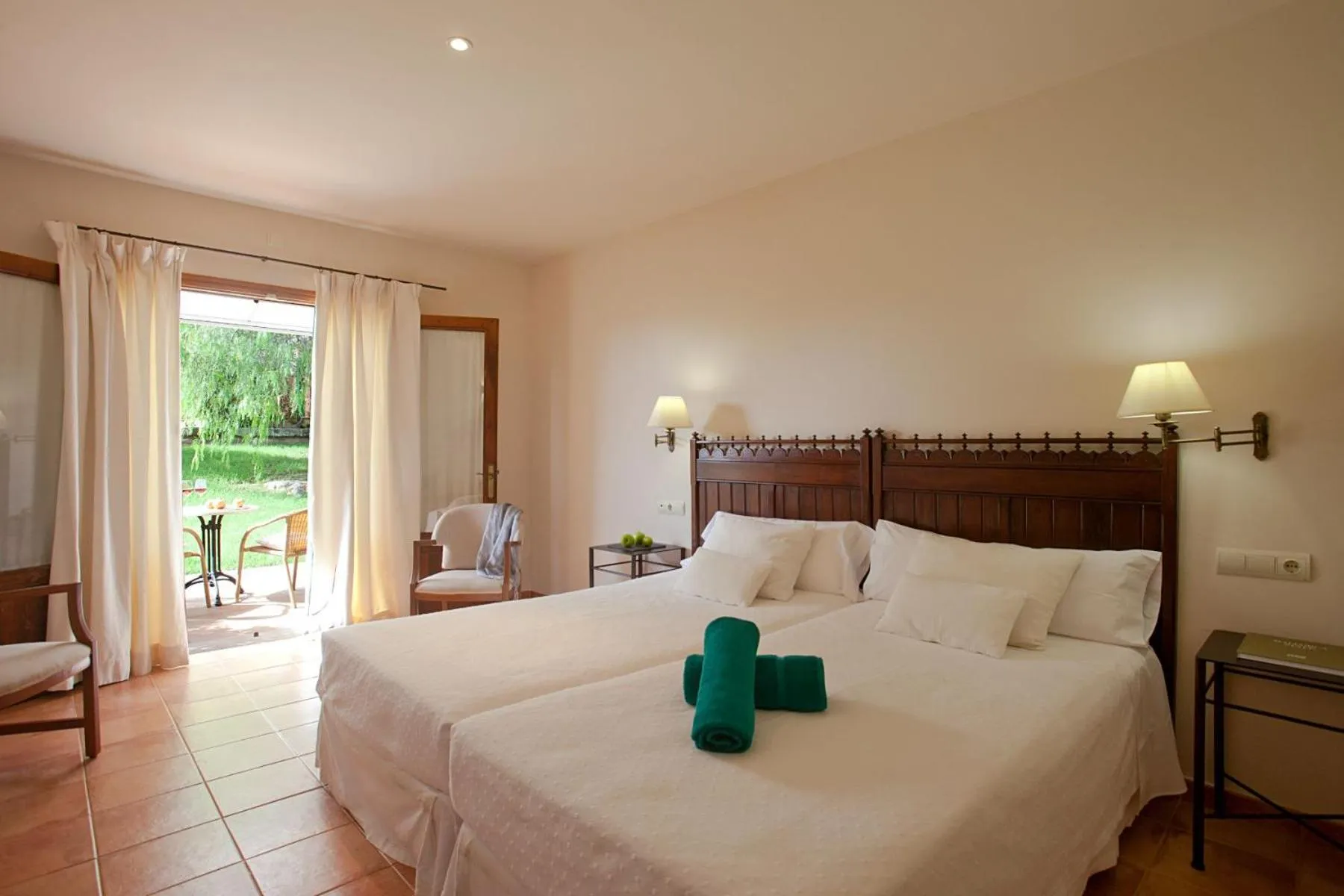 Bed in Son Corb Boutique Hotel