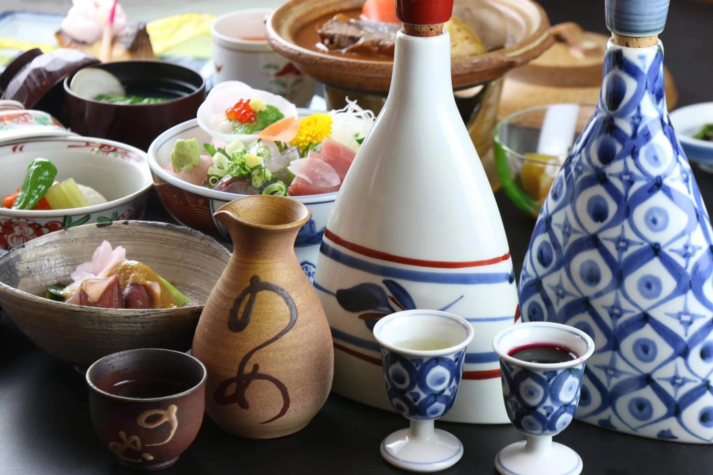 Dinner in Teiensaryo Yamanakako