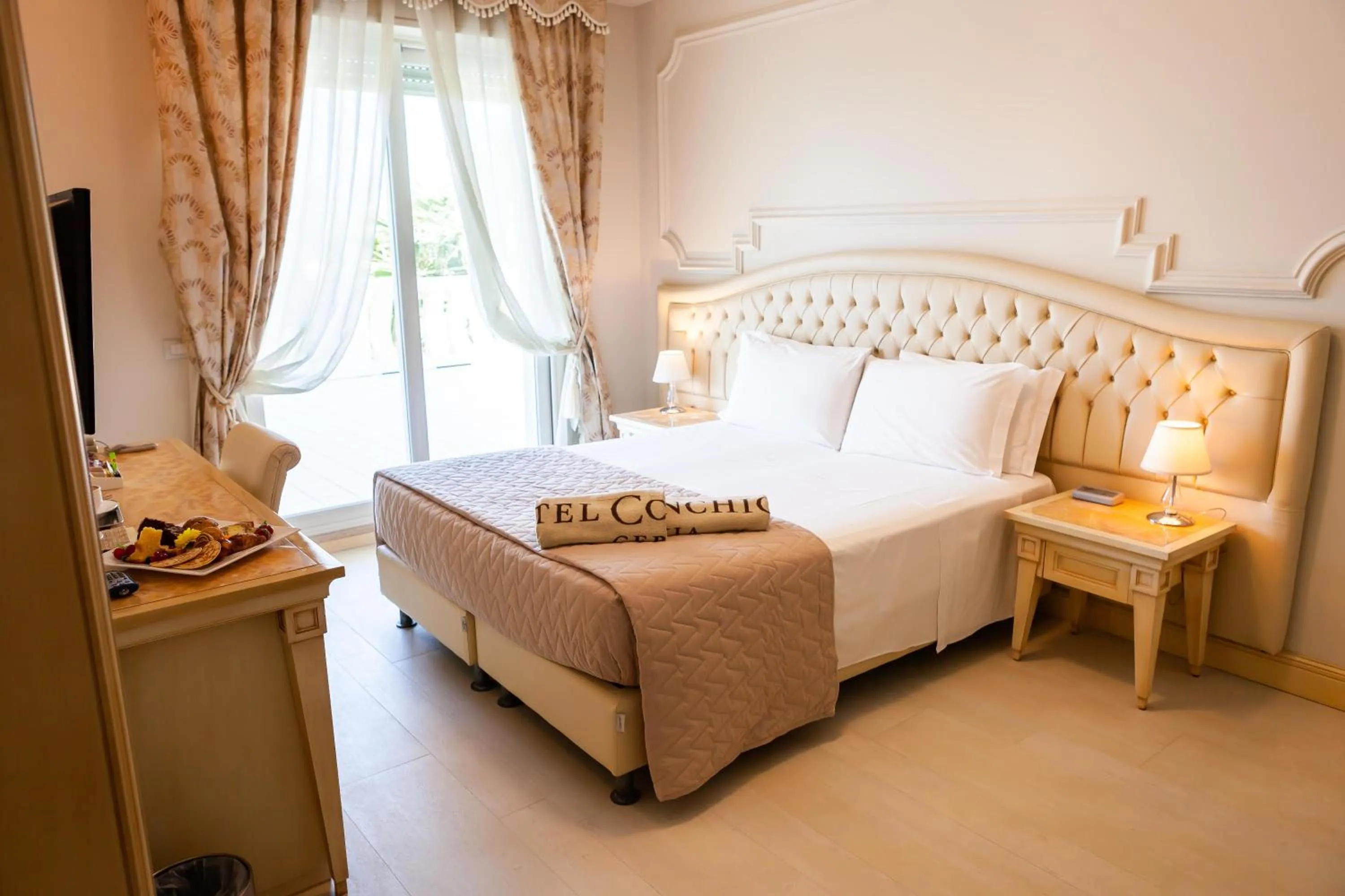 Bed in Hotel Conchiglia