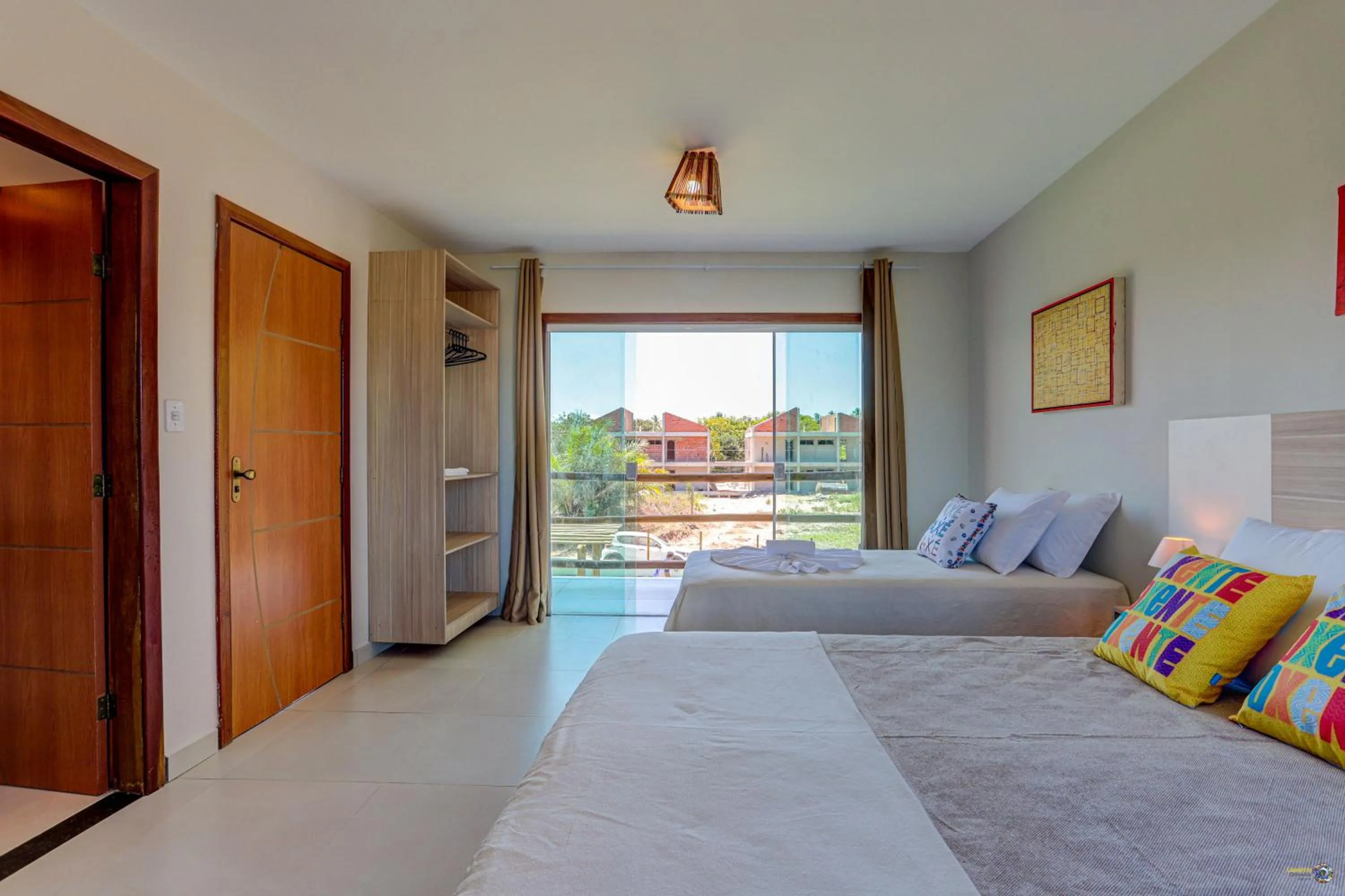 Bed in Pousada Céu & Mar de Taipu