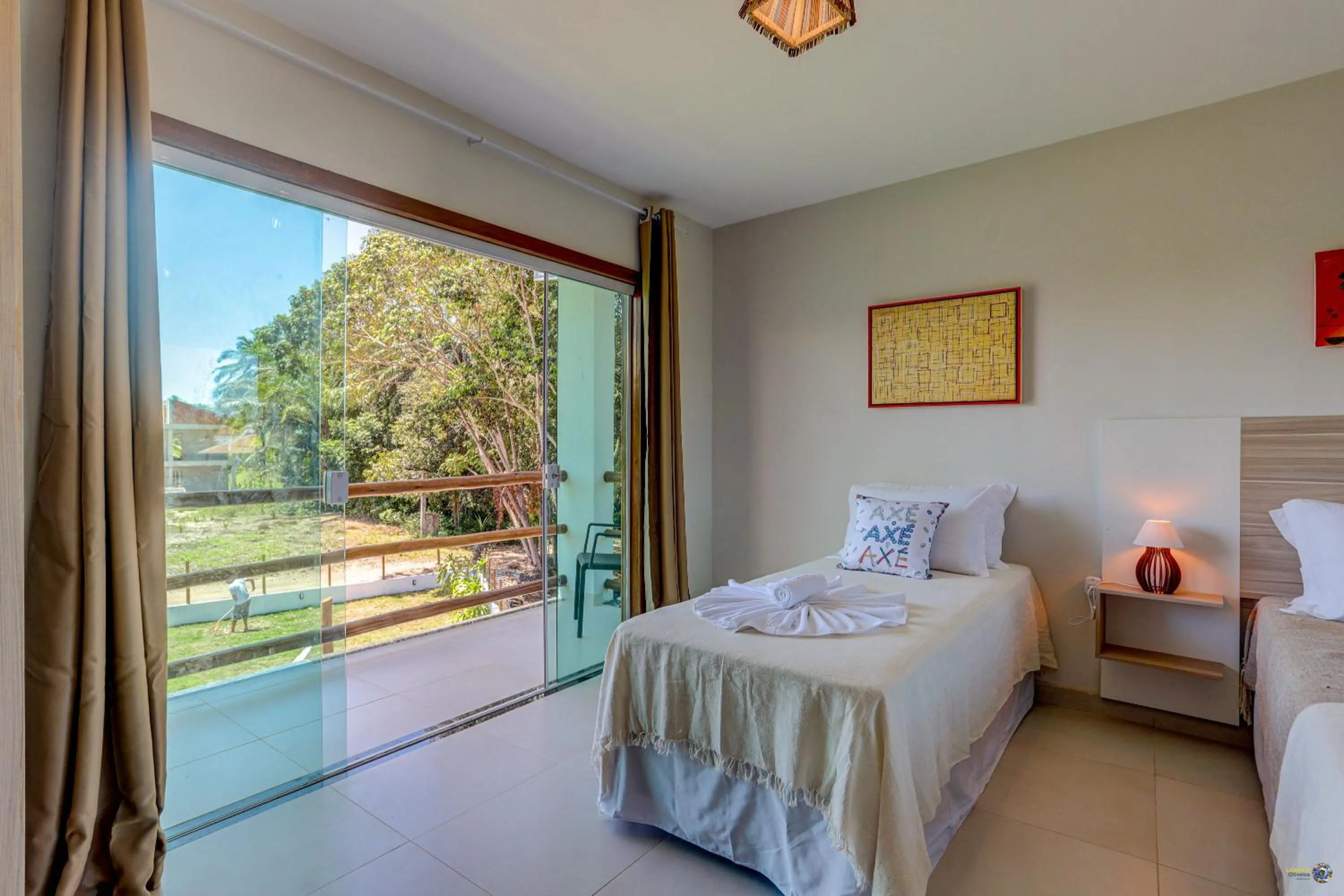 Bed in Pousada Céu & Mar de Taipu