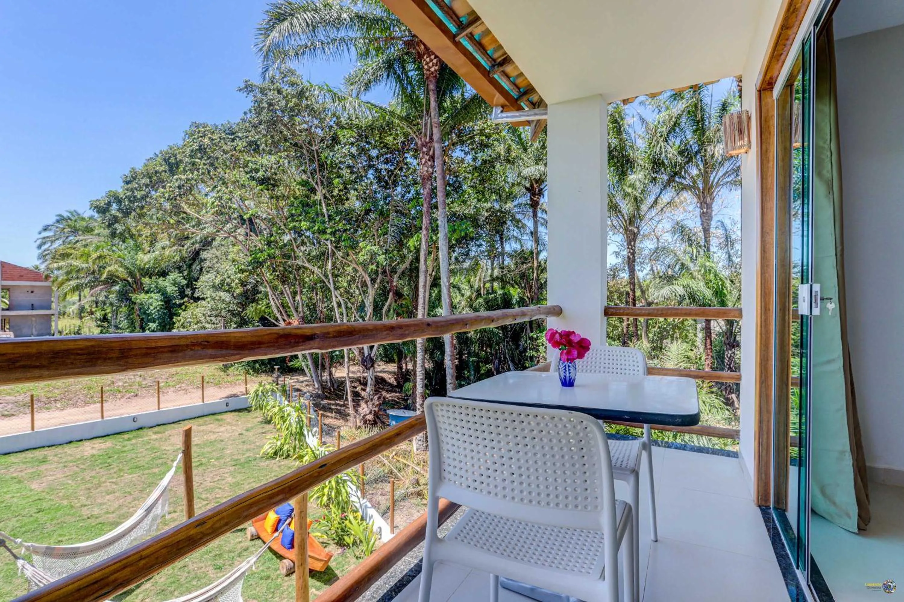 Balcony/Terrace in Pousada Céu & Mar de Taipu