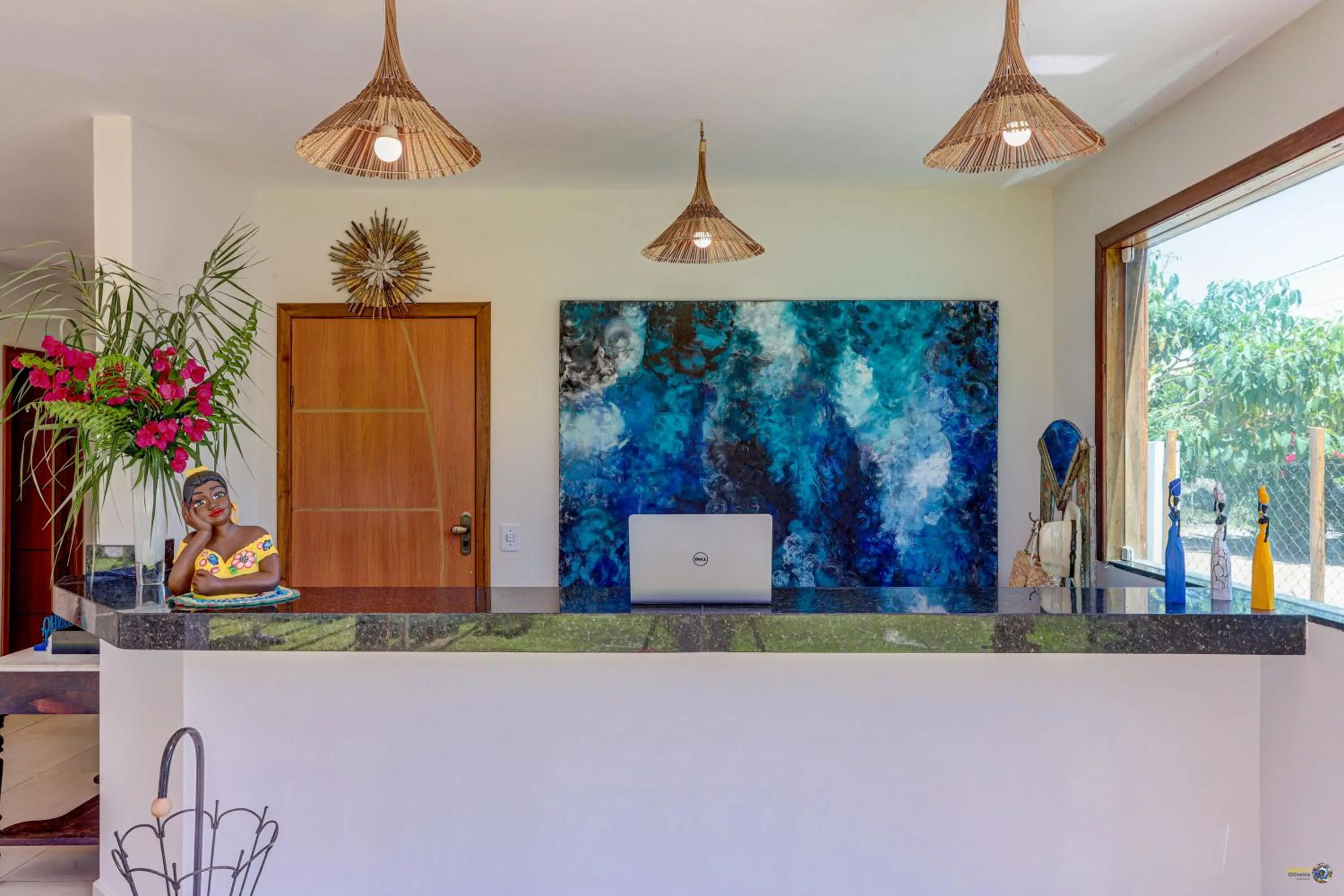 Lobby or reception in Pousada Céu & Mar de Taipu