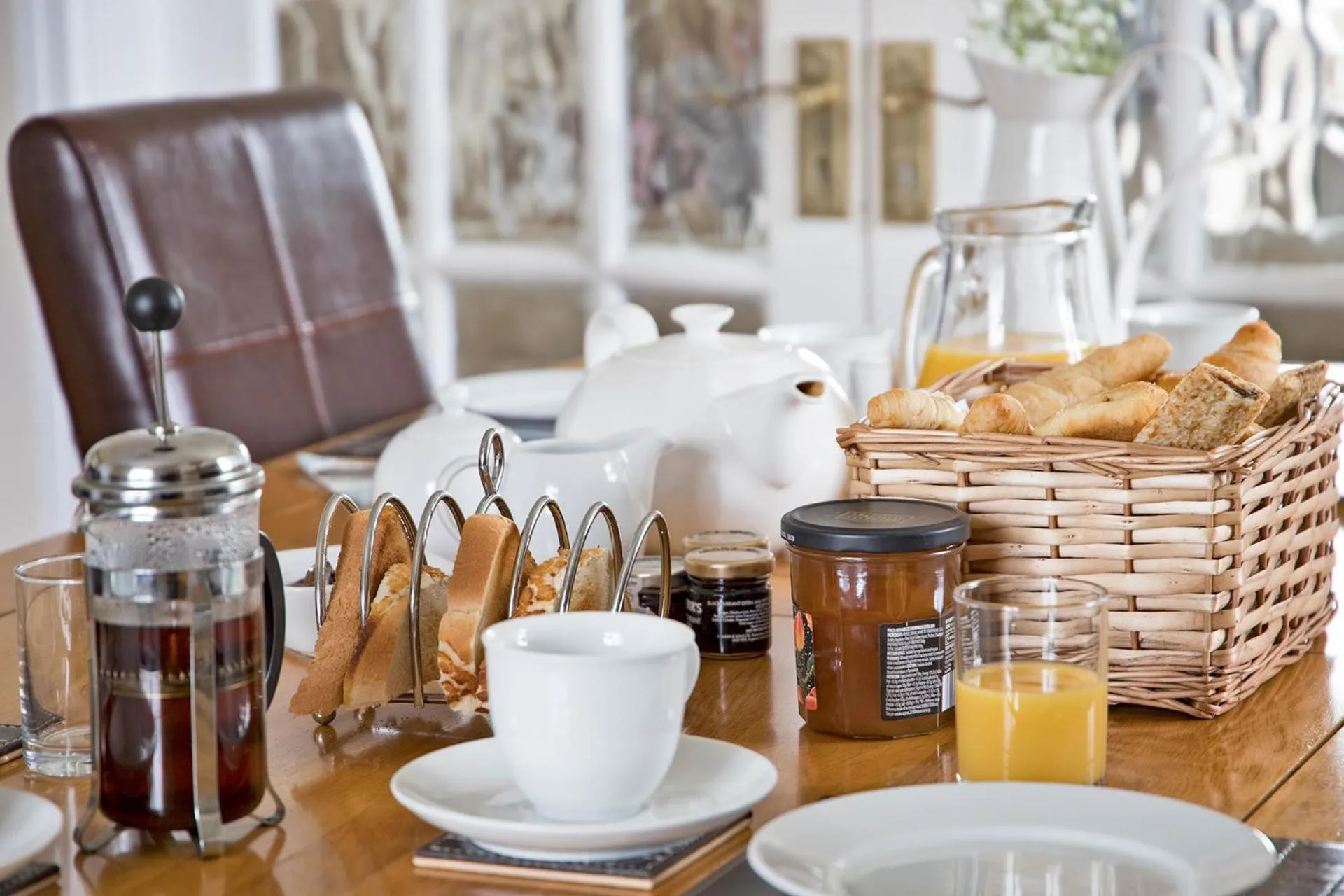 Continental breakfast in Moorland View Farm B&B