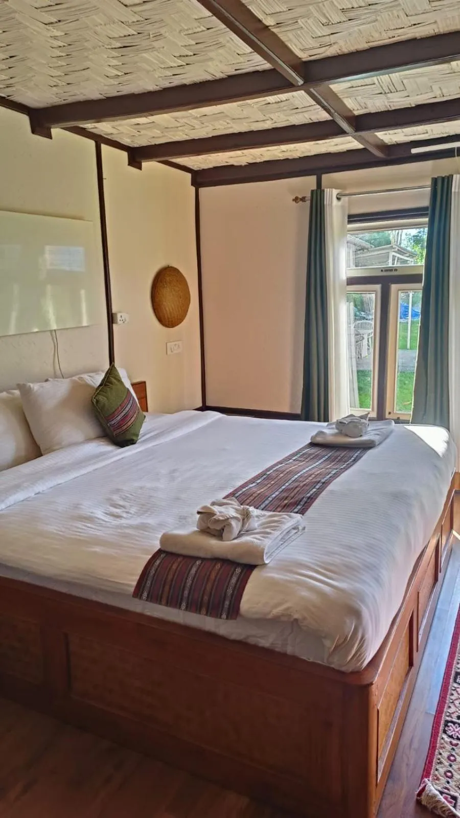 Bed in The Nettle and Fern Farmstay