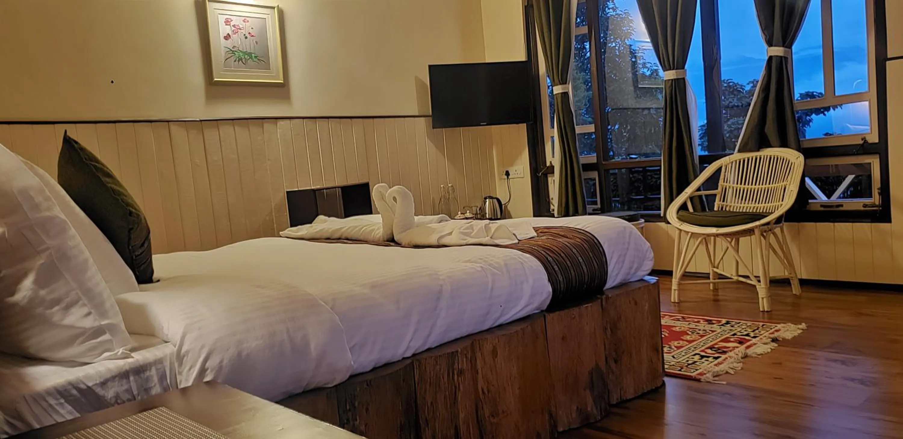 Bed in The Nettle and Fern Farmstay