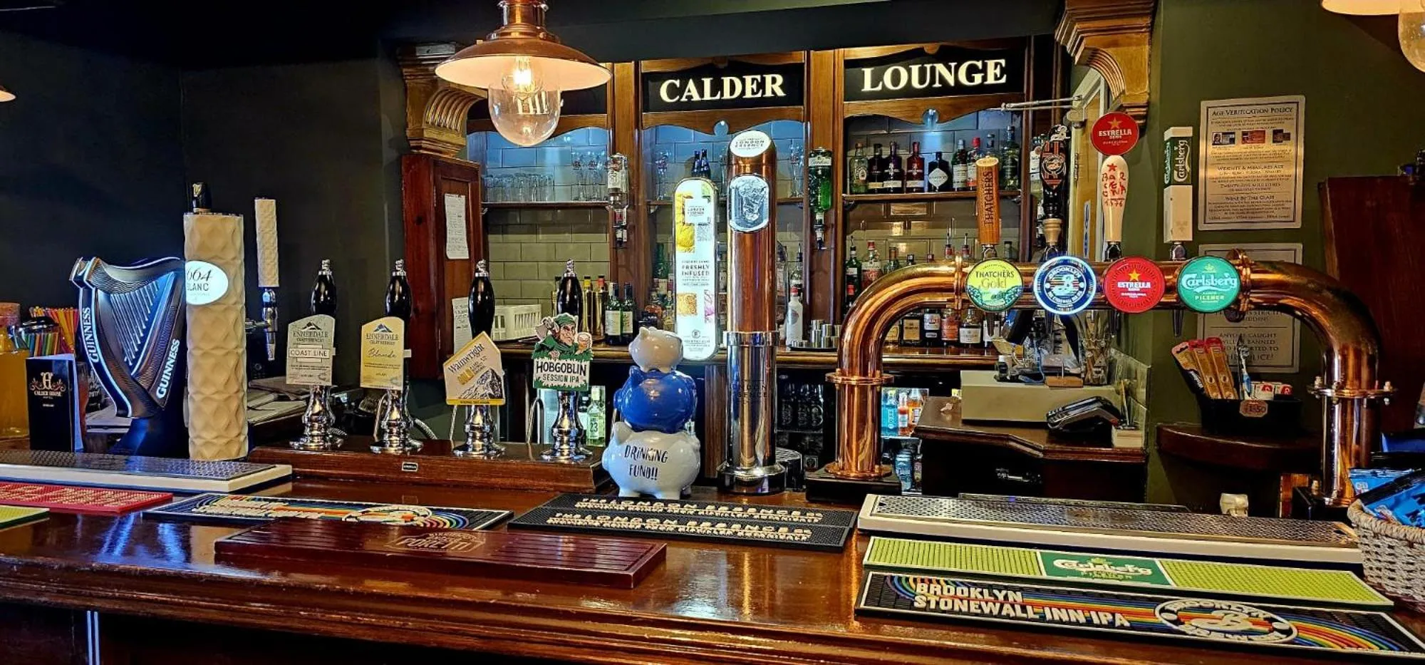 Lounge or bar in The Calder House Hotel