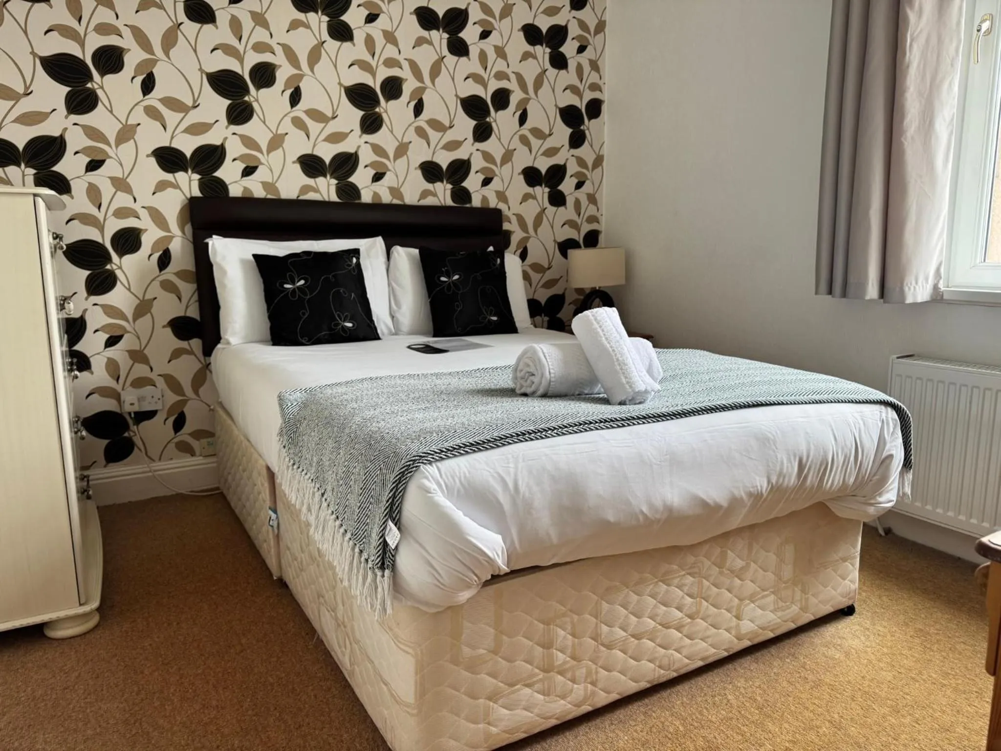 Bed in The Calder House Hotel