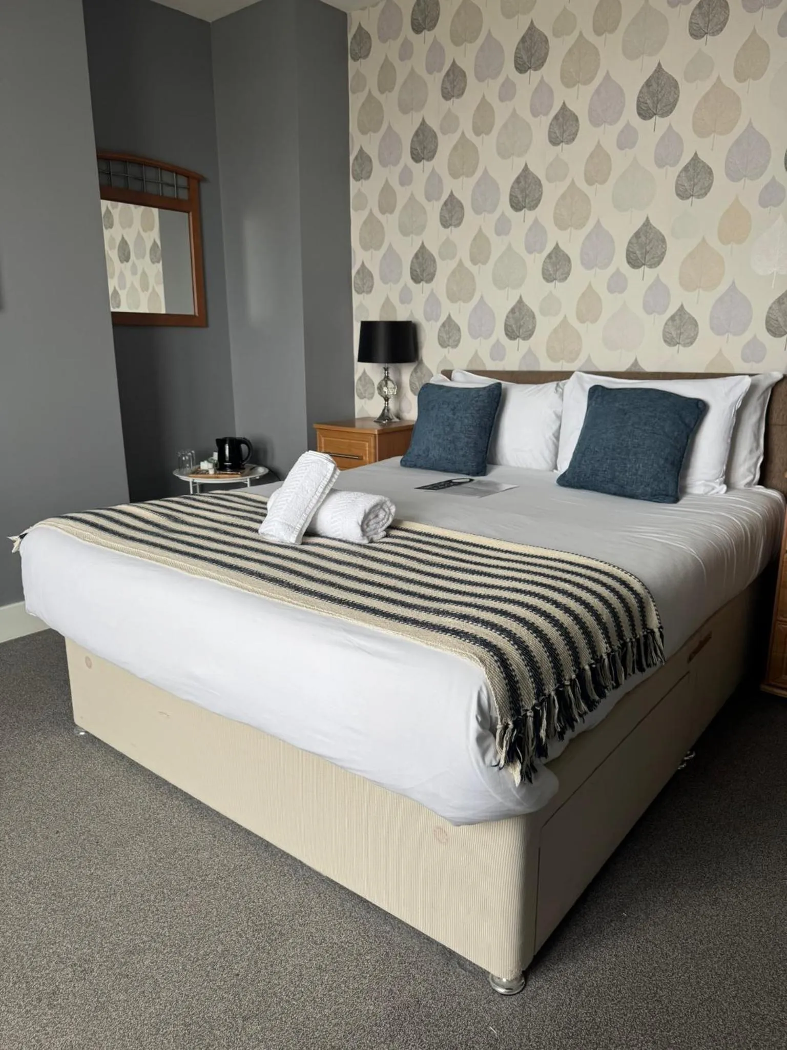 Bed in The Calder House Hotel