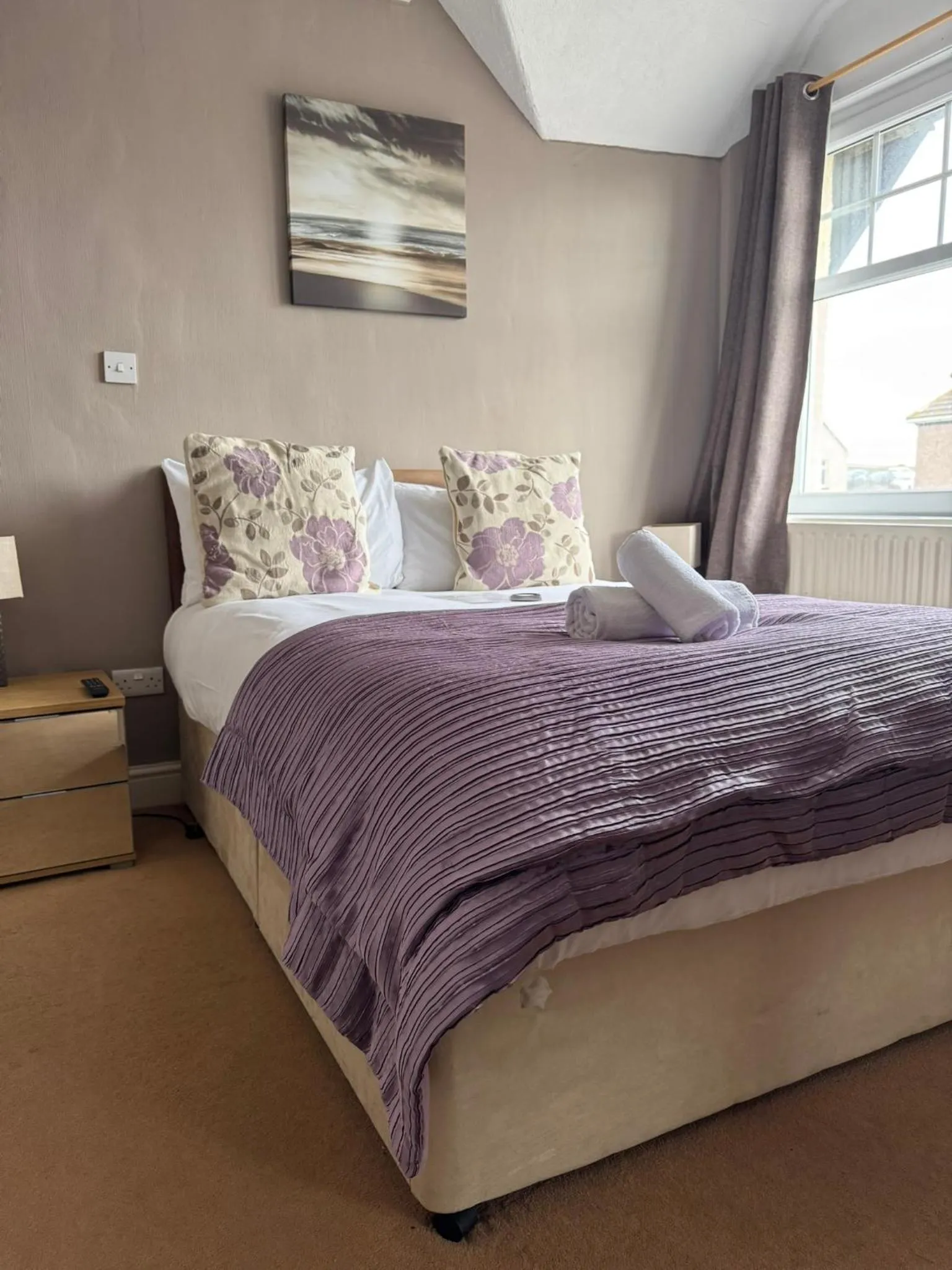 Bed in The Calder House Hotel