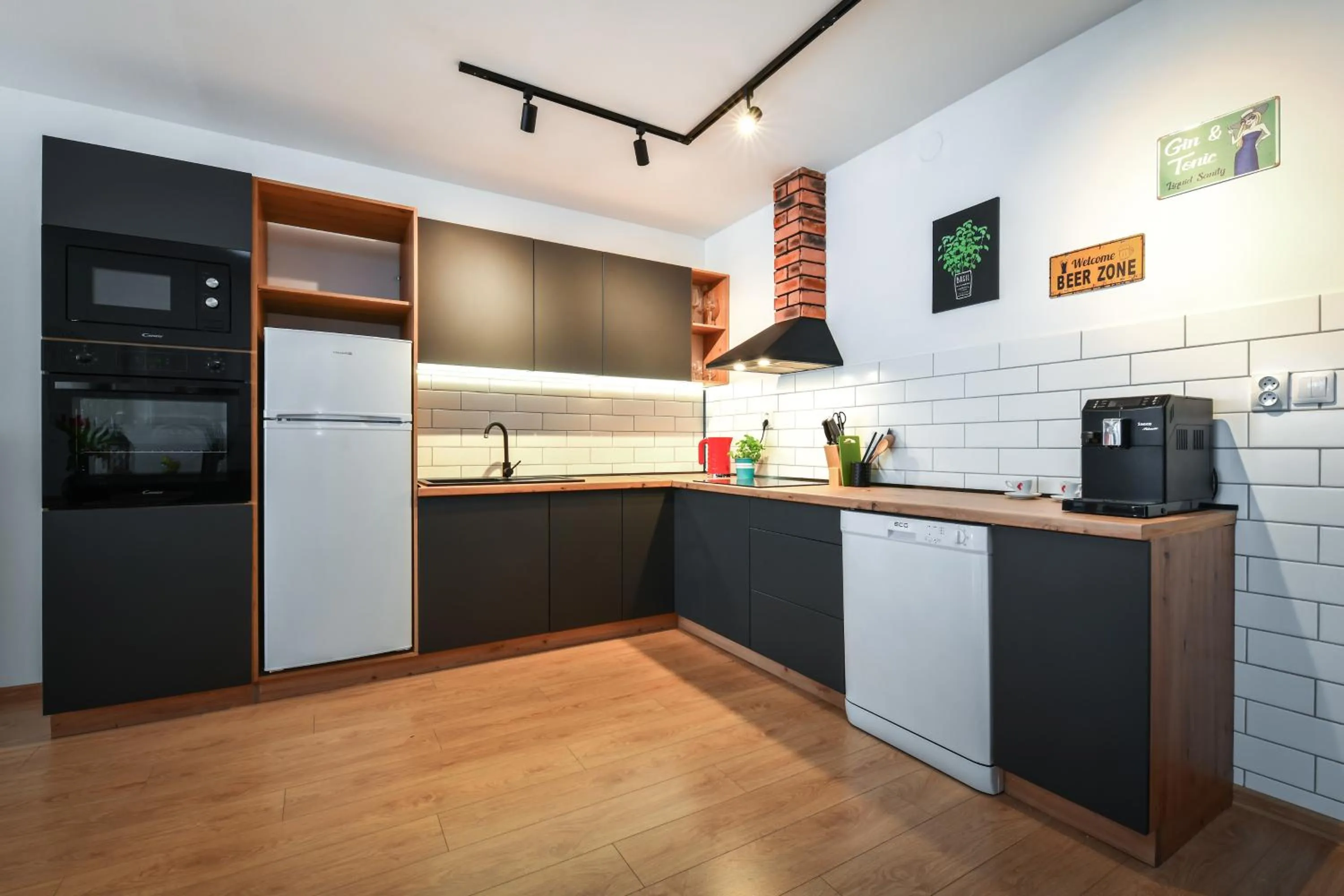 Kitchen or kitchenette in Central Apartments