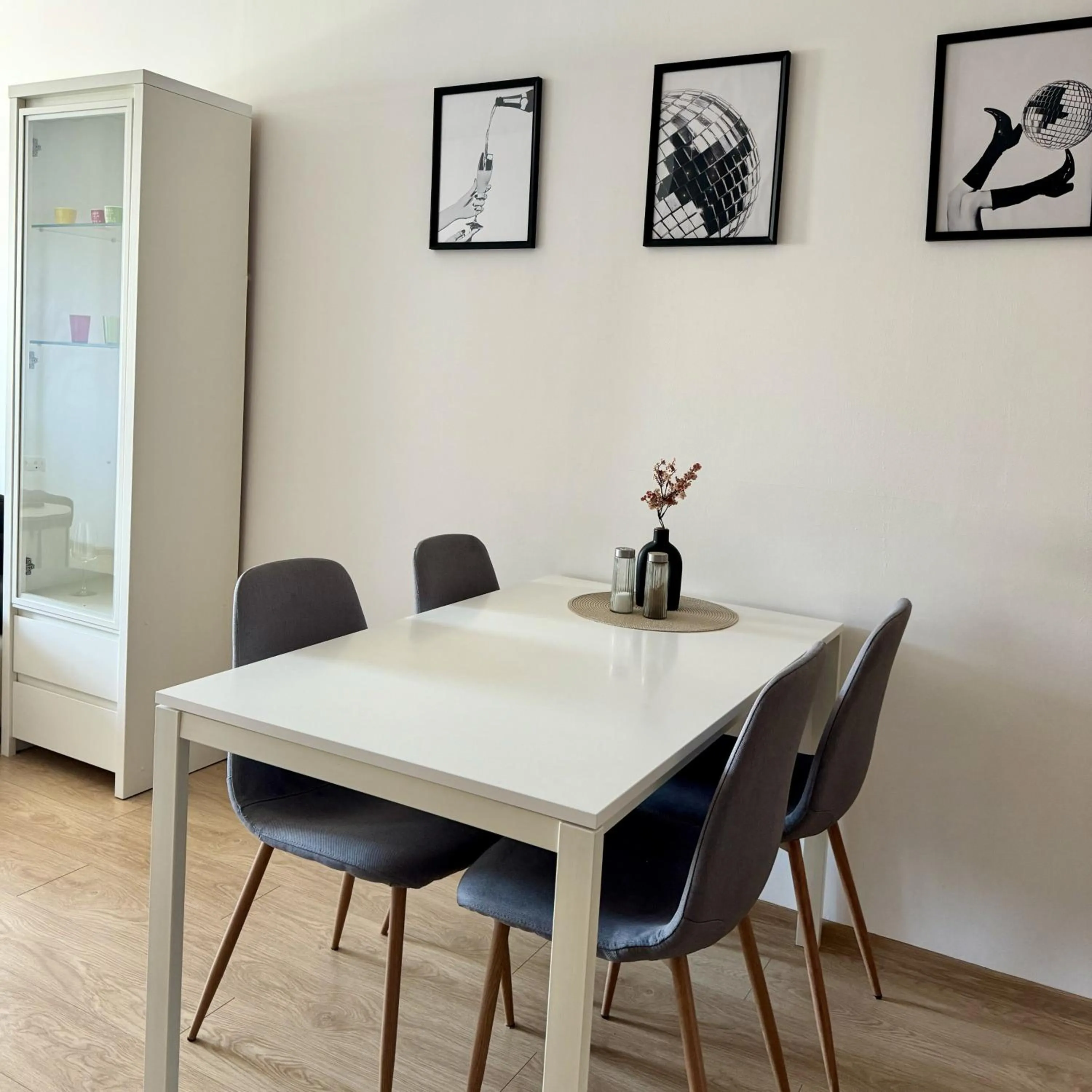Dining area in Central Apartments