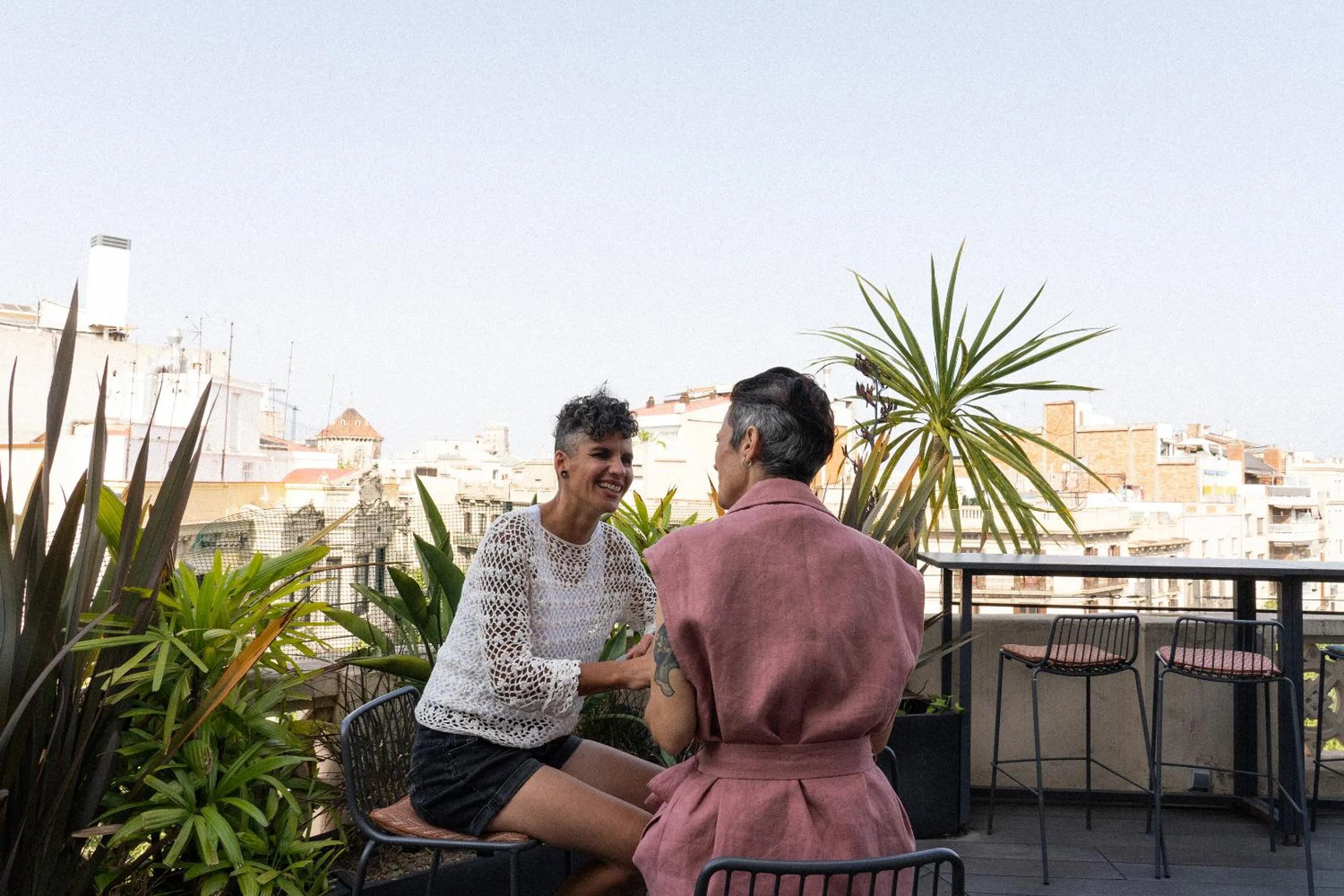 Balcony/Terrace in Axel Hotel Barcelona - Adults Only