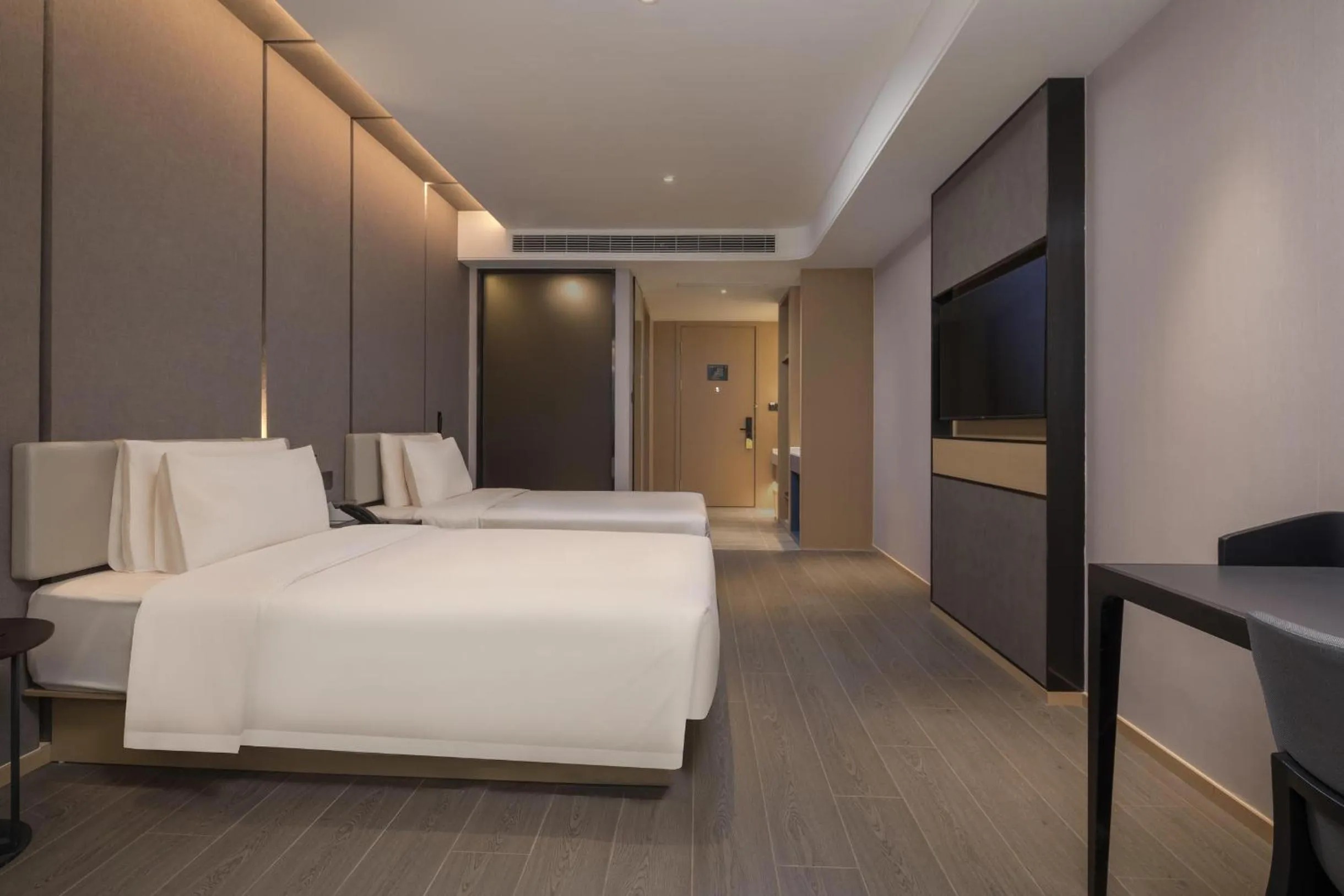 Bed in Atour Hotel Nantong Jinsha