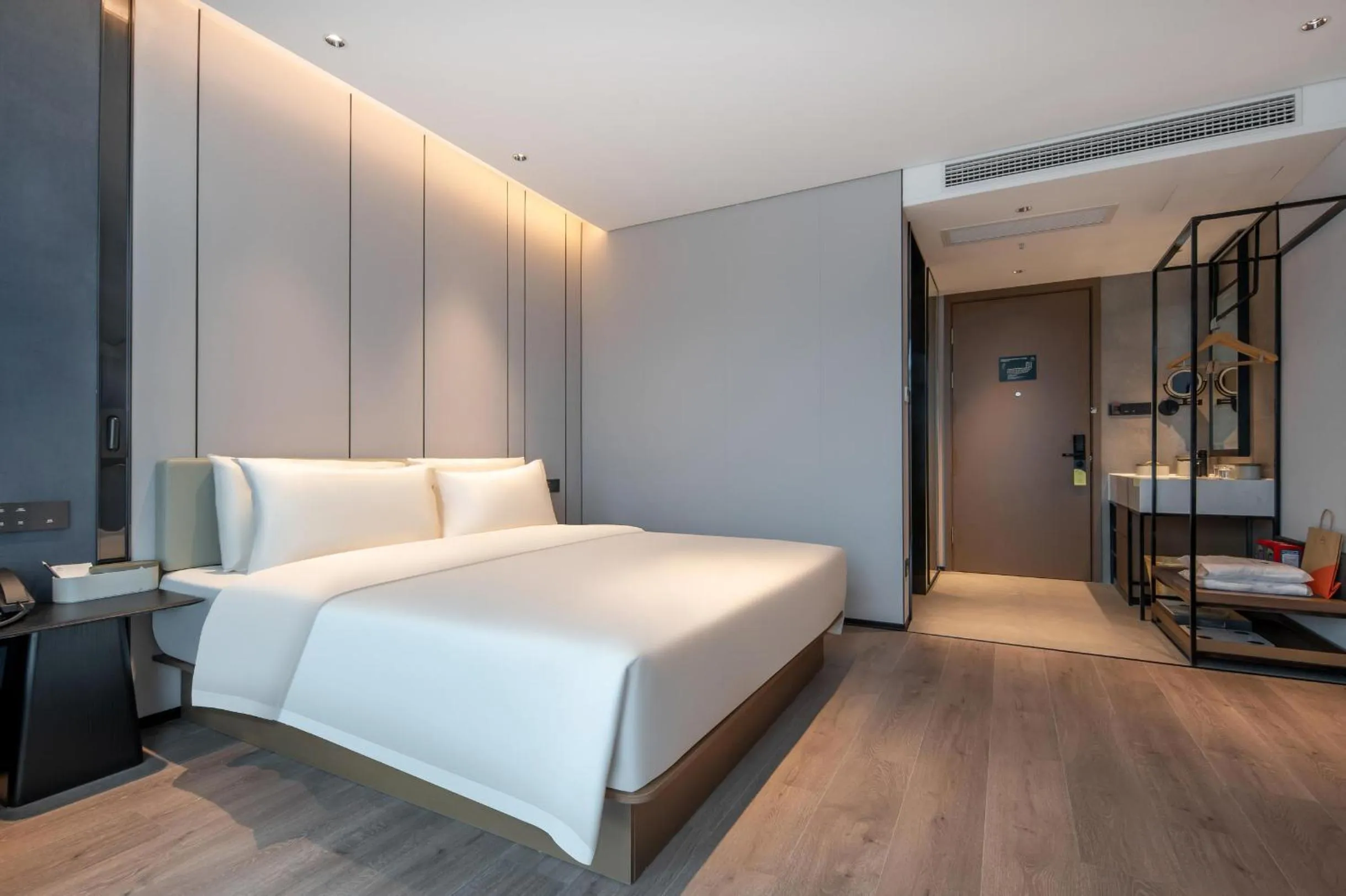 Bed in Atour Hotel Jiaojiang Taizhou