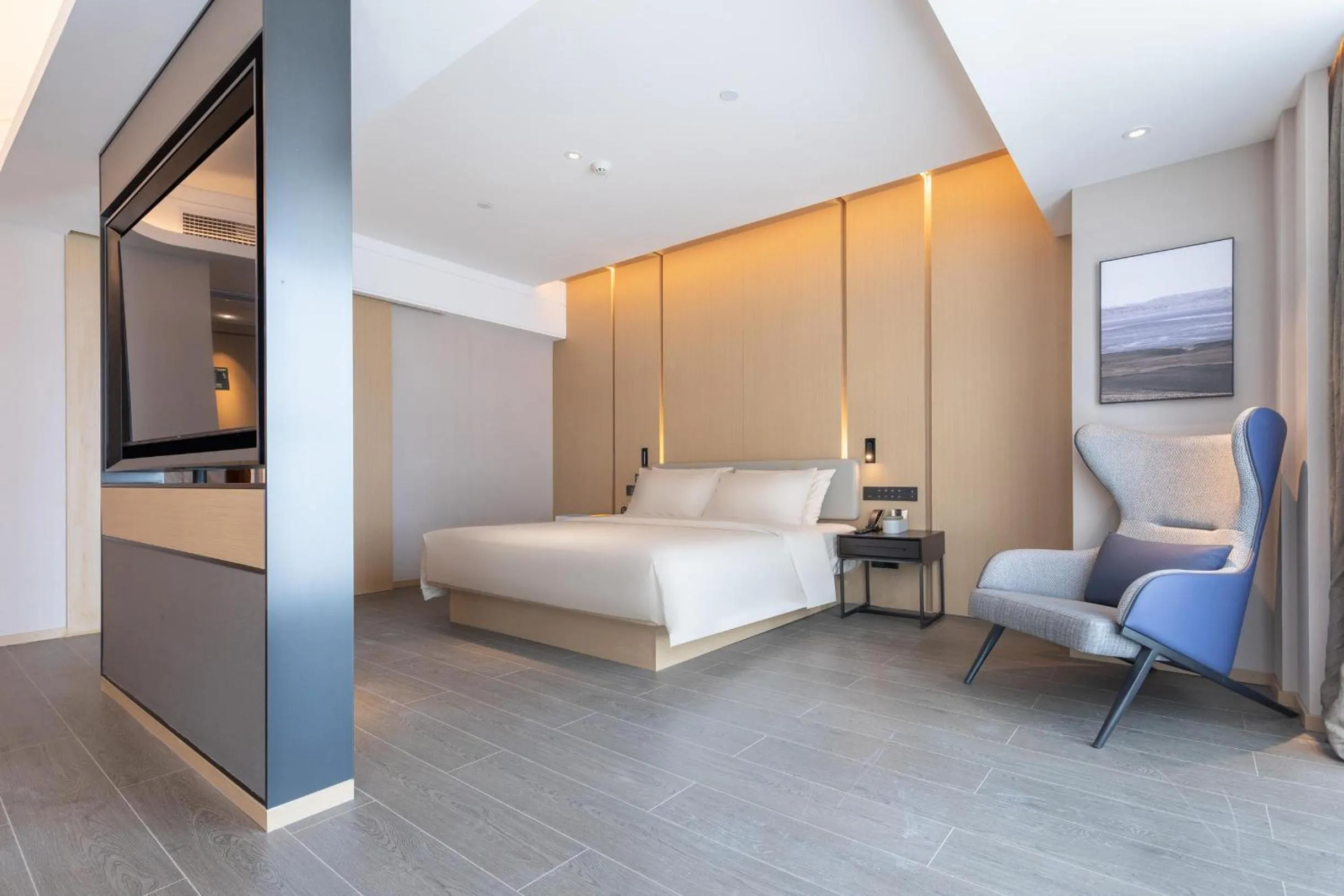 Bed in Atour Hotel Xiaolan Zhongshan