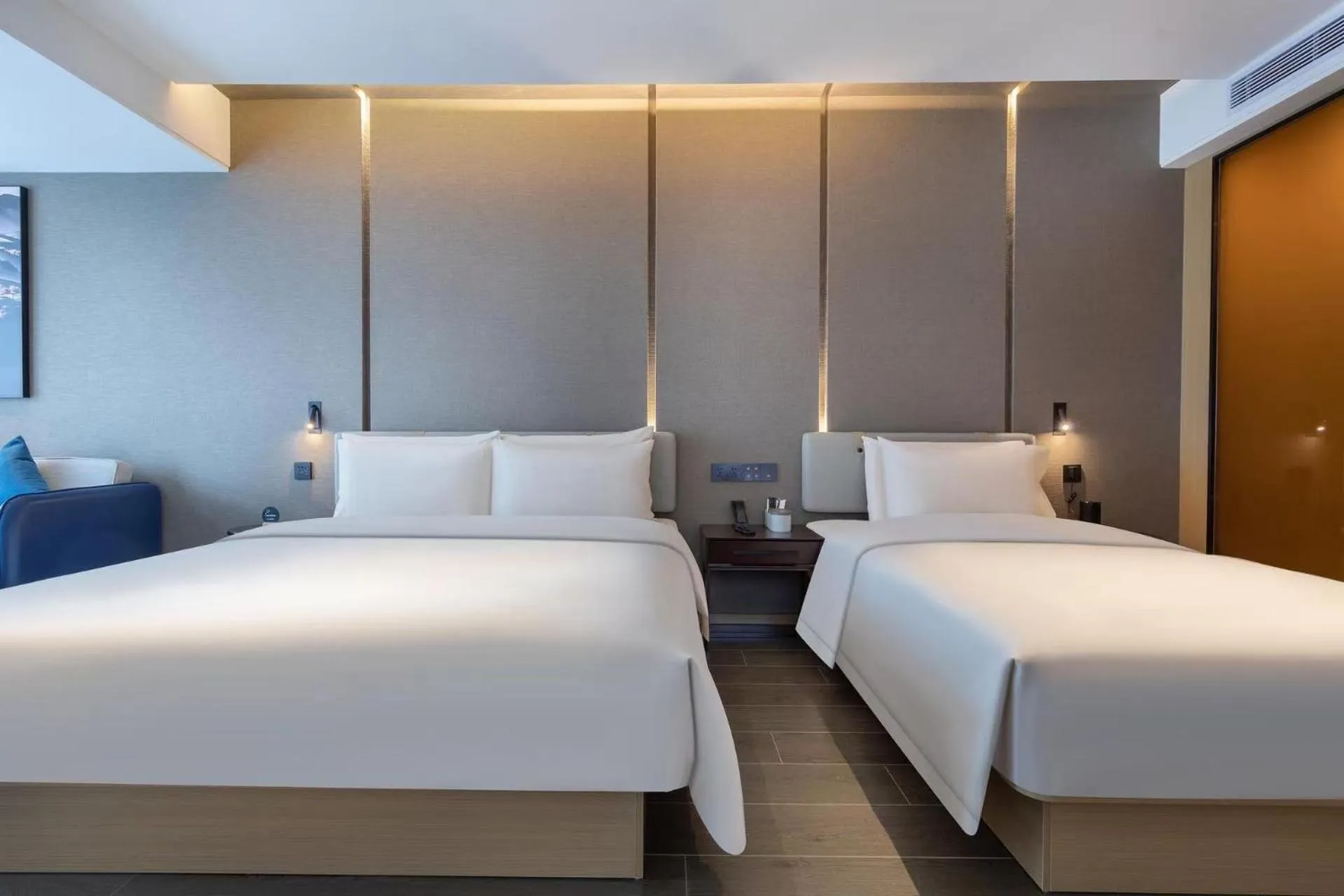Bed in Atour Hotel Hefei Feidong High Speed Railway Station